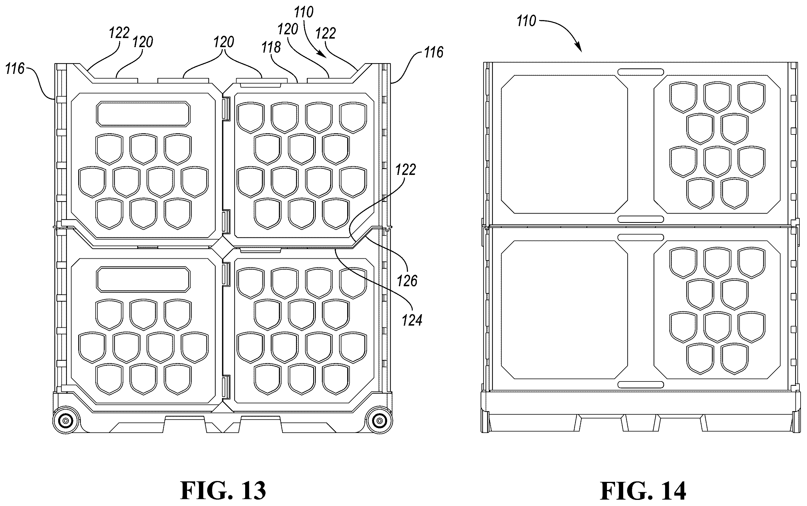 Patent US12448172 Figure 9 – Collapsible container