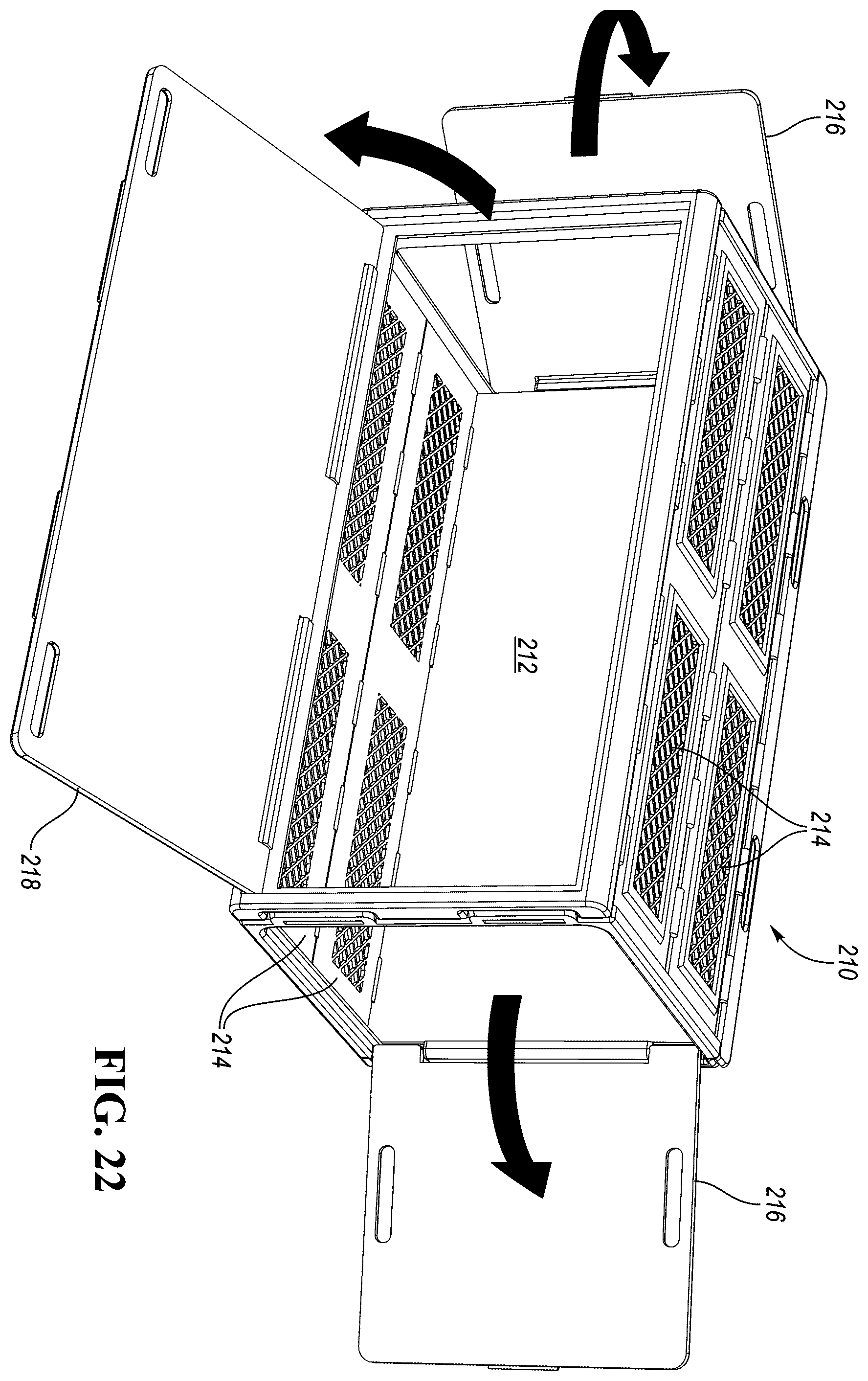 Patent US12448172 Figure 15 – Collapsible container