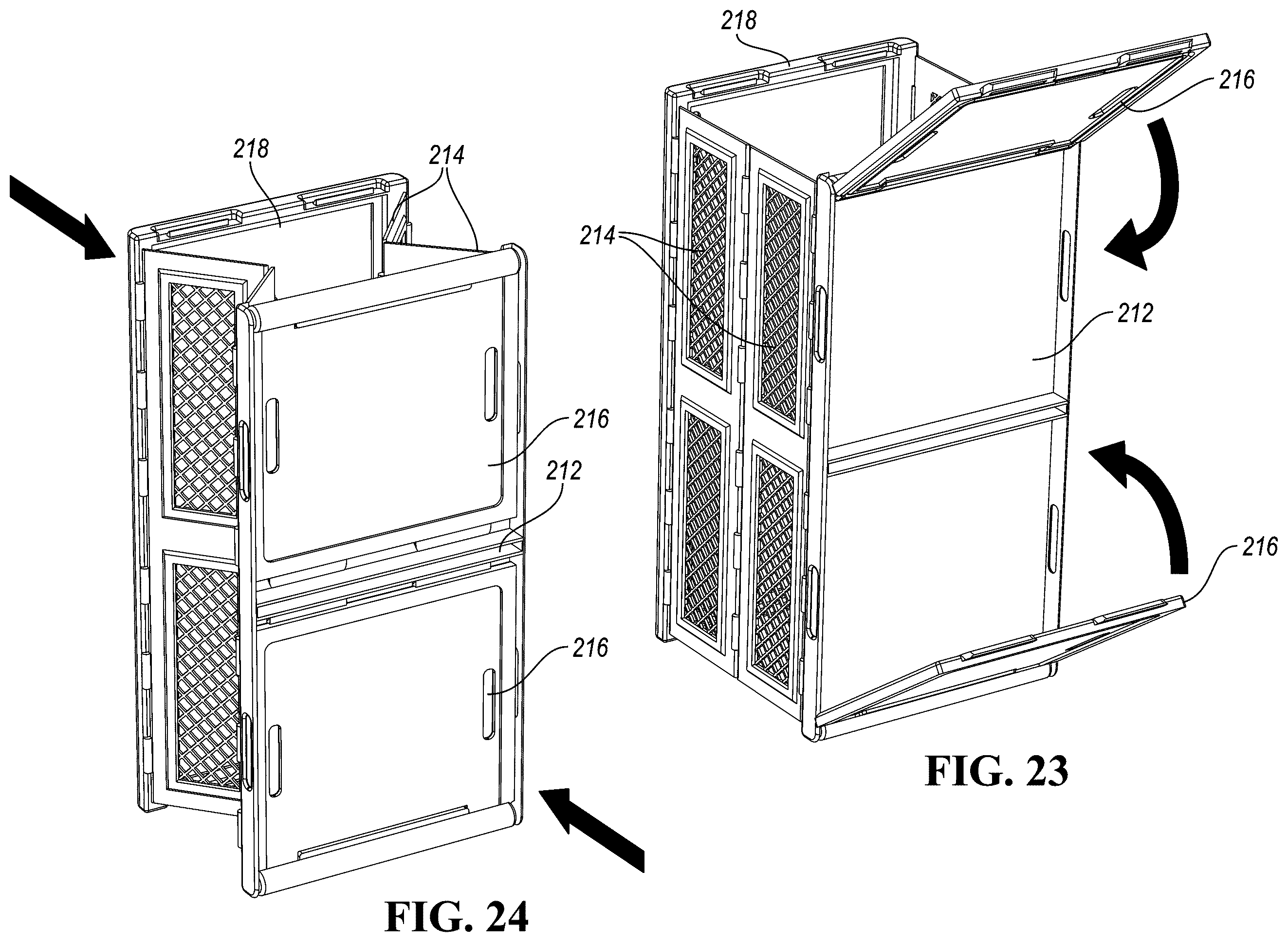 Patent US12448172 Figure 16 – Collapsible container