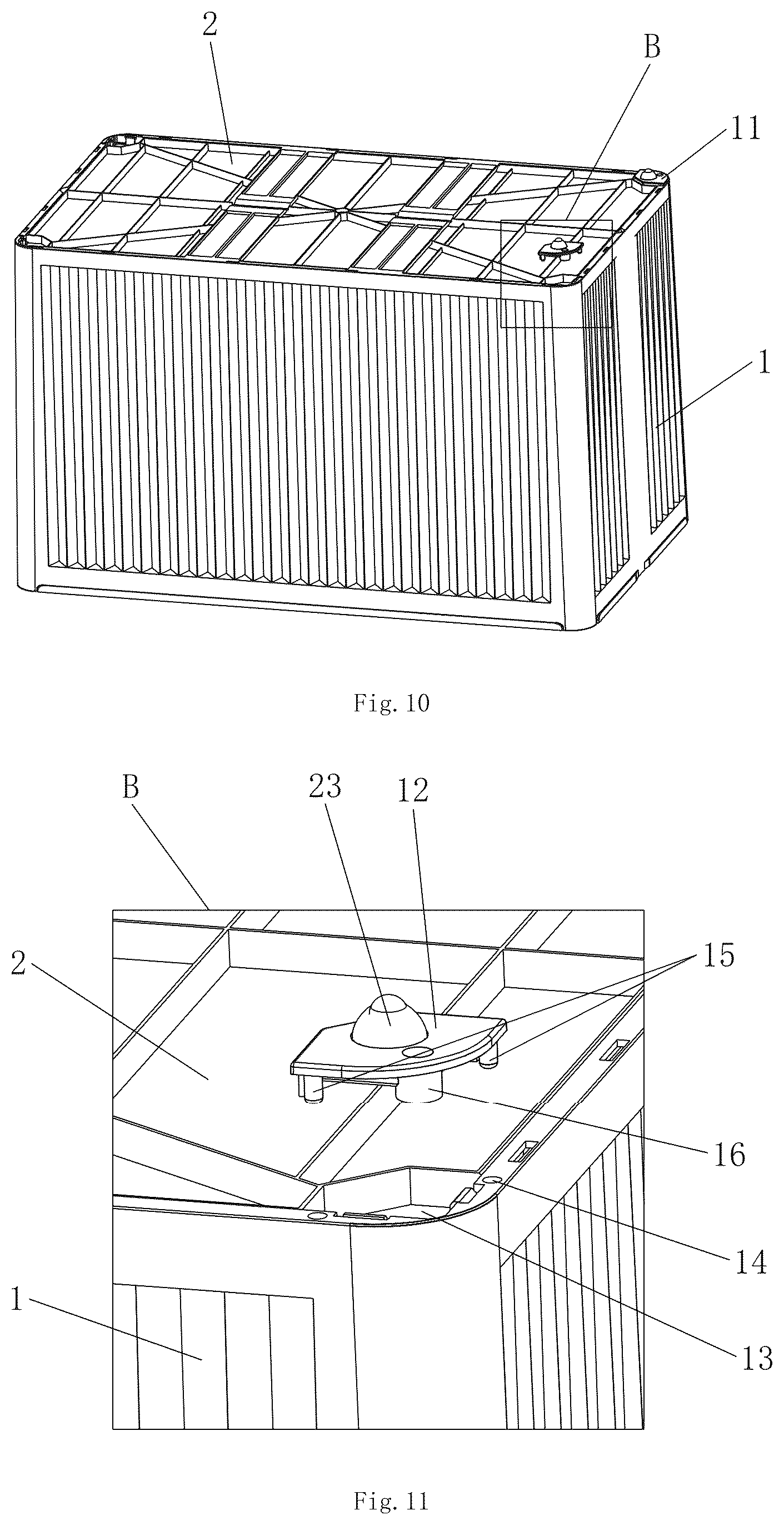 Patent US12448174 Figure 6 – Foldable storage box