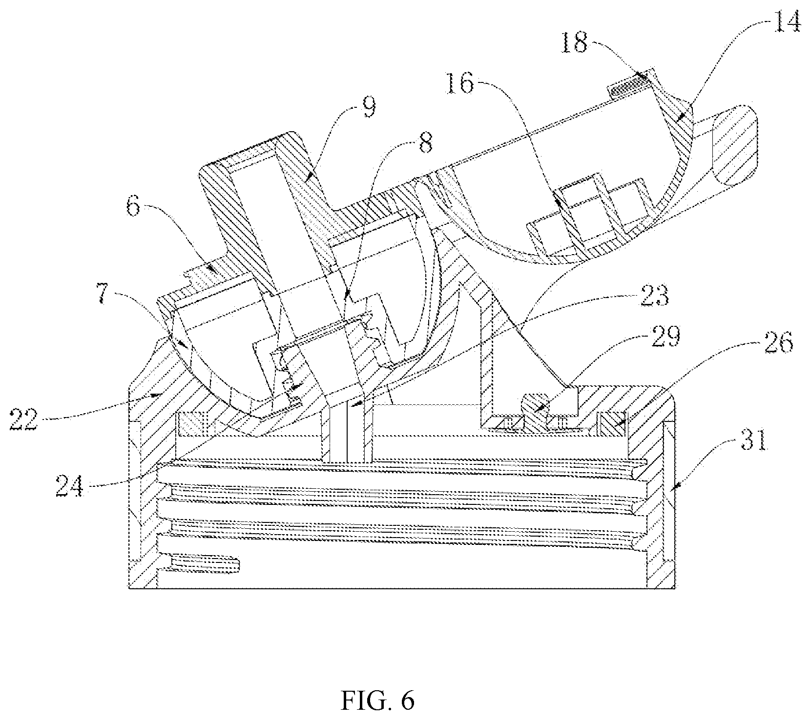 Patent US12448175 Figure 6 – Scent container and a drinking device head