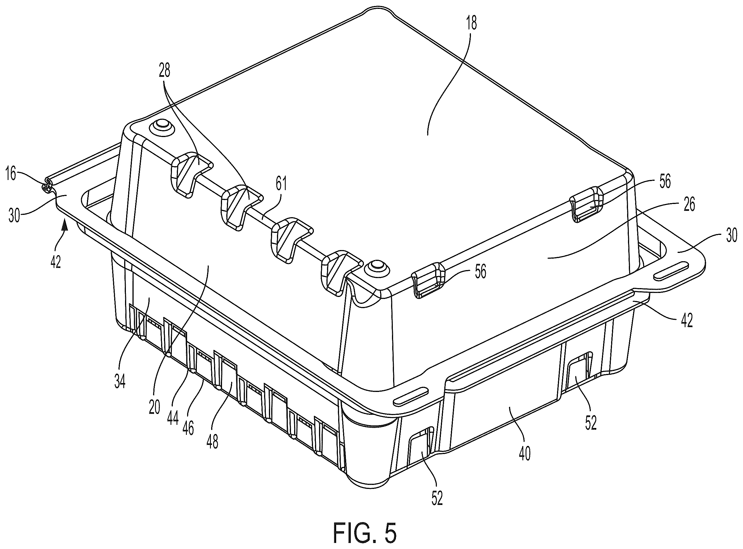 Patent US12448177 Figure 5 – Packaging for plates