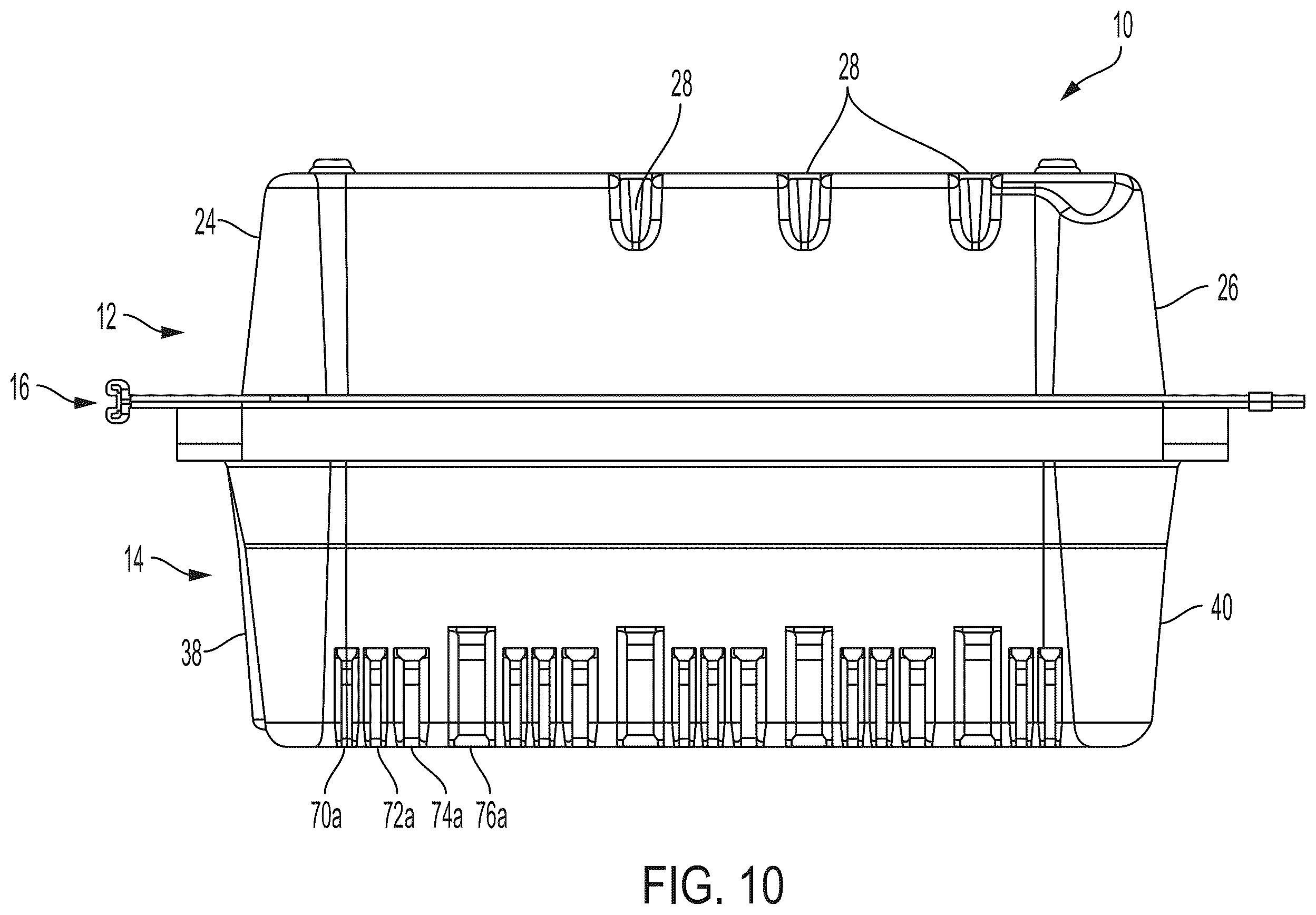 Patent US12448177 Figure 10 – Packaging for plates