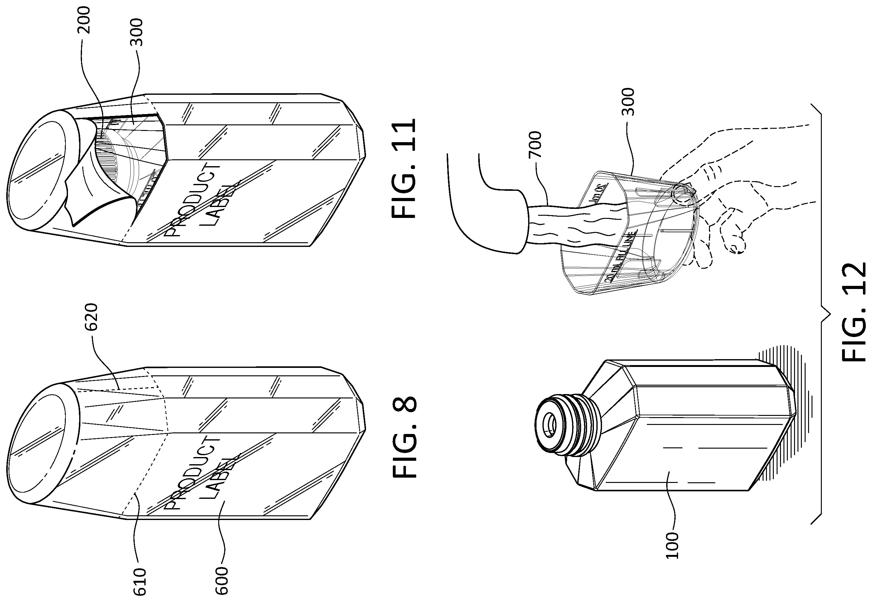 Patent US12448182 Figure 7 – Packaging for liquids to be dispensed