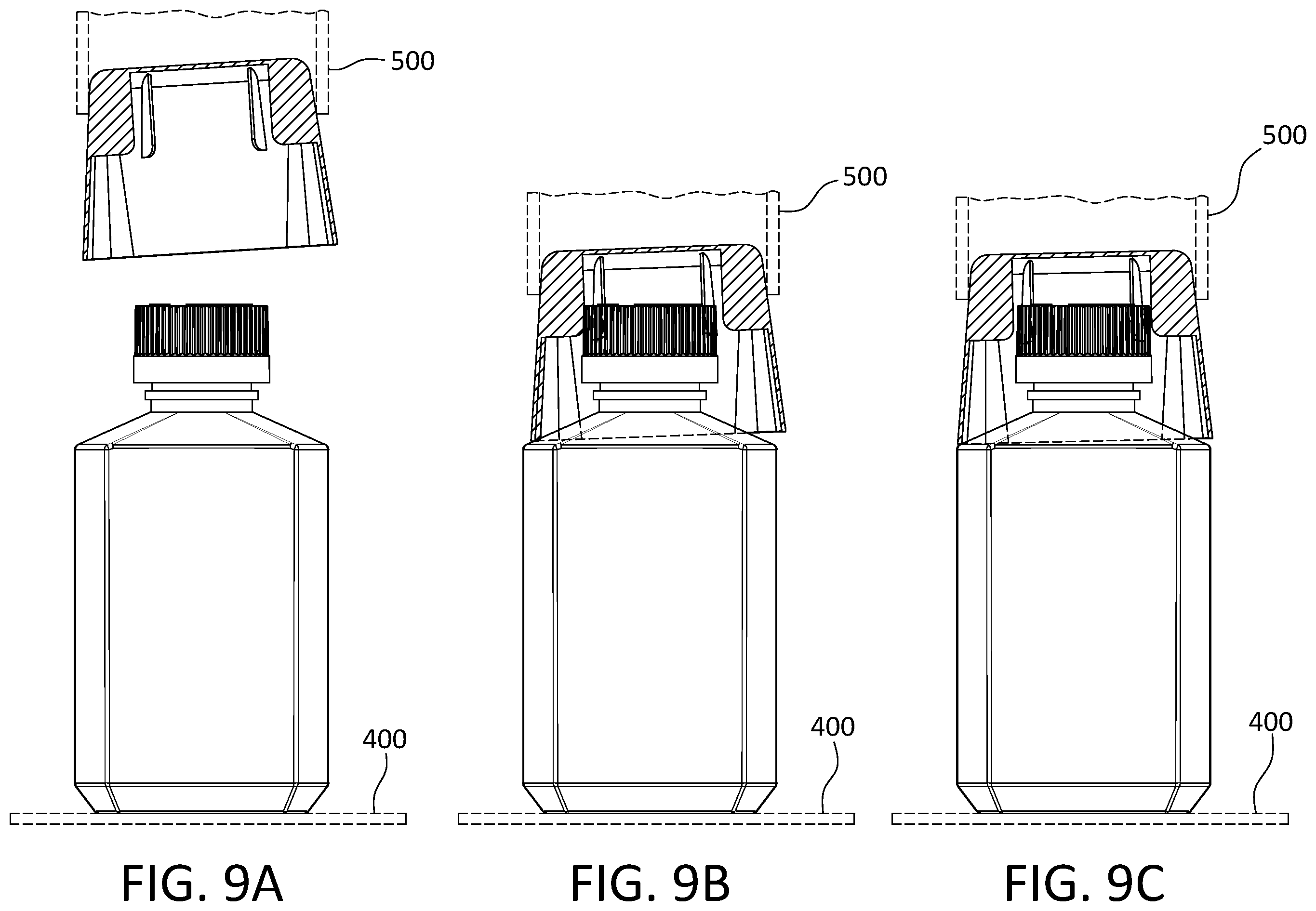 Patent US12448182 Figure 8 – Packaging for liquids to be dispensed