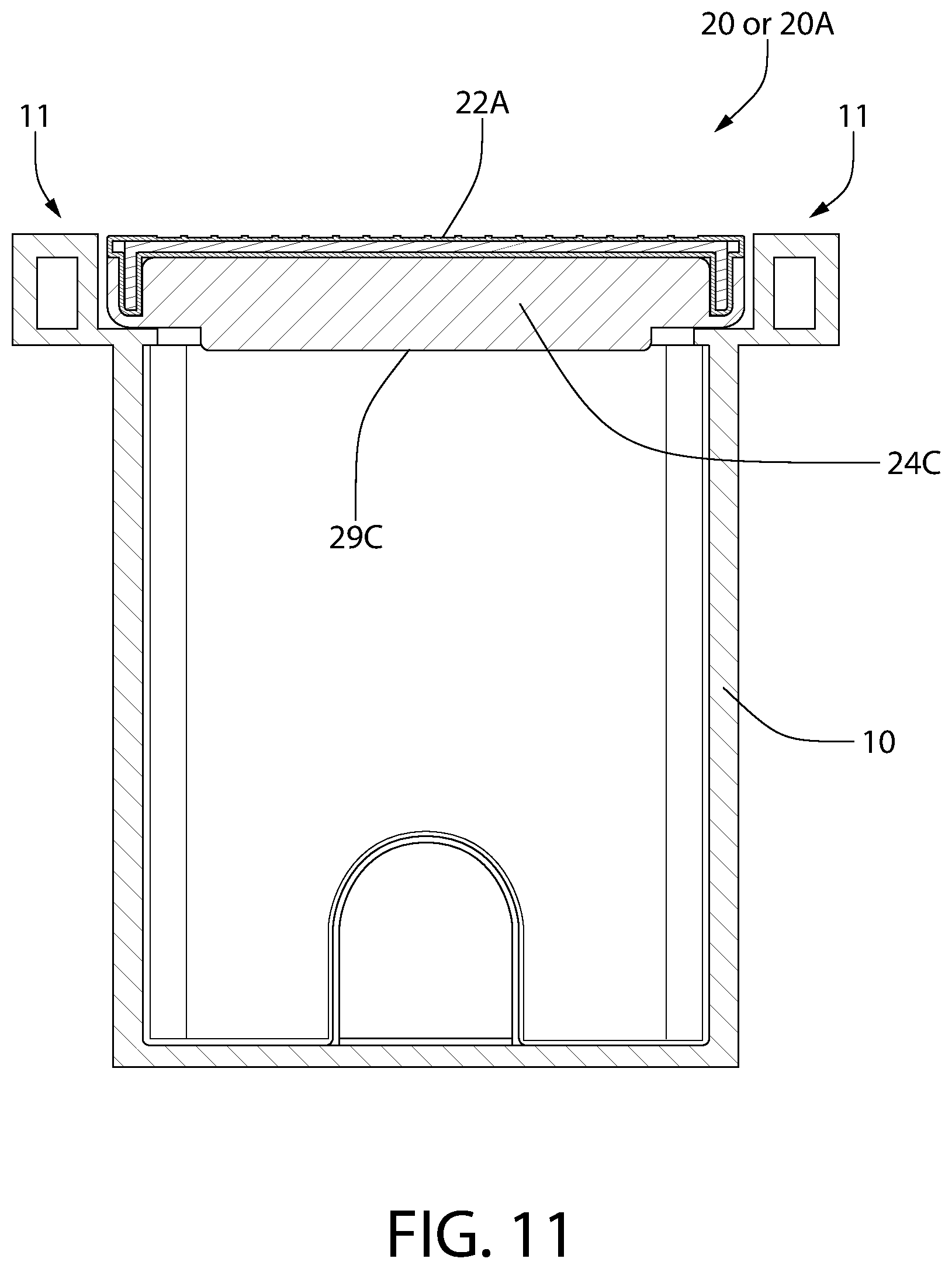 Patent US12448185 Figure 14 – Plastic meter lid and frame assembly for an in-ground meter box