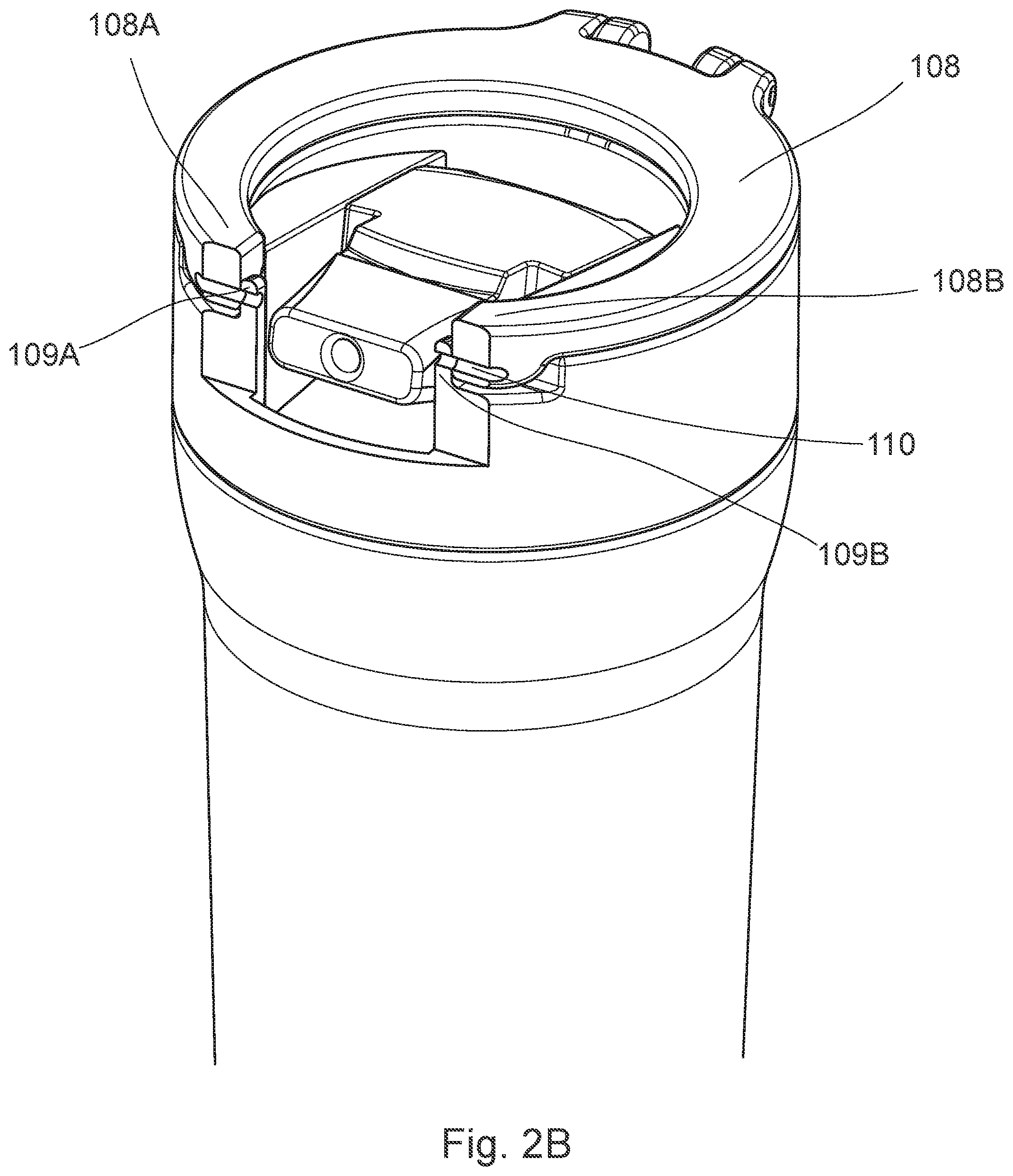 Patent US12448186 Figure 3 – Lid assembly with selectable drinking openings