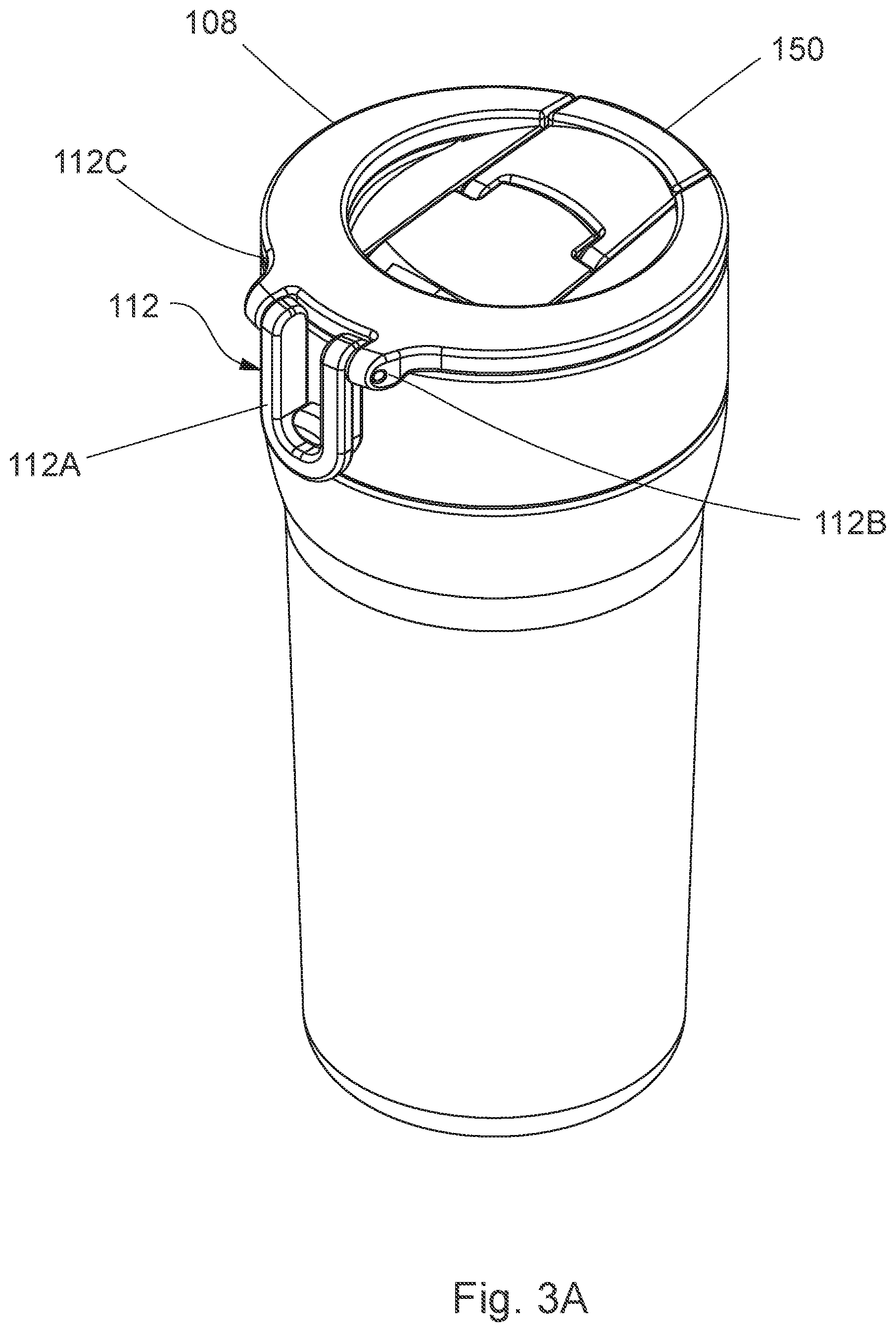 Patent US12448186 Figure 4 – Lid assembly with selectable drinking openings