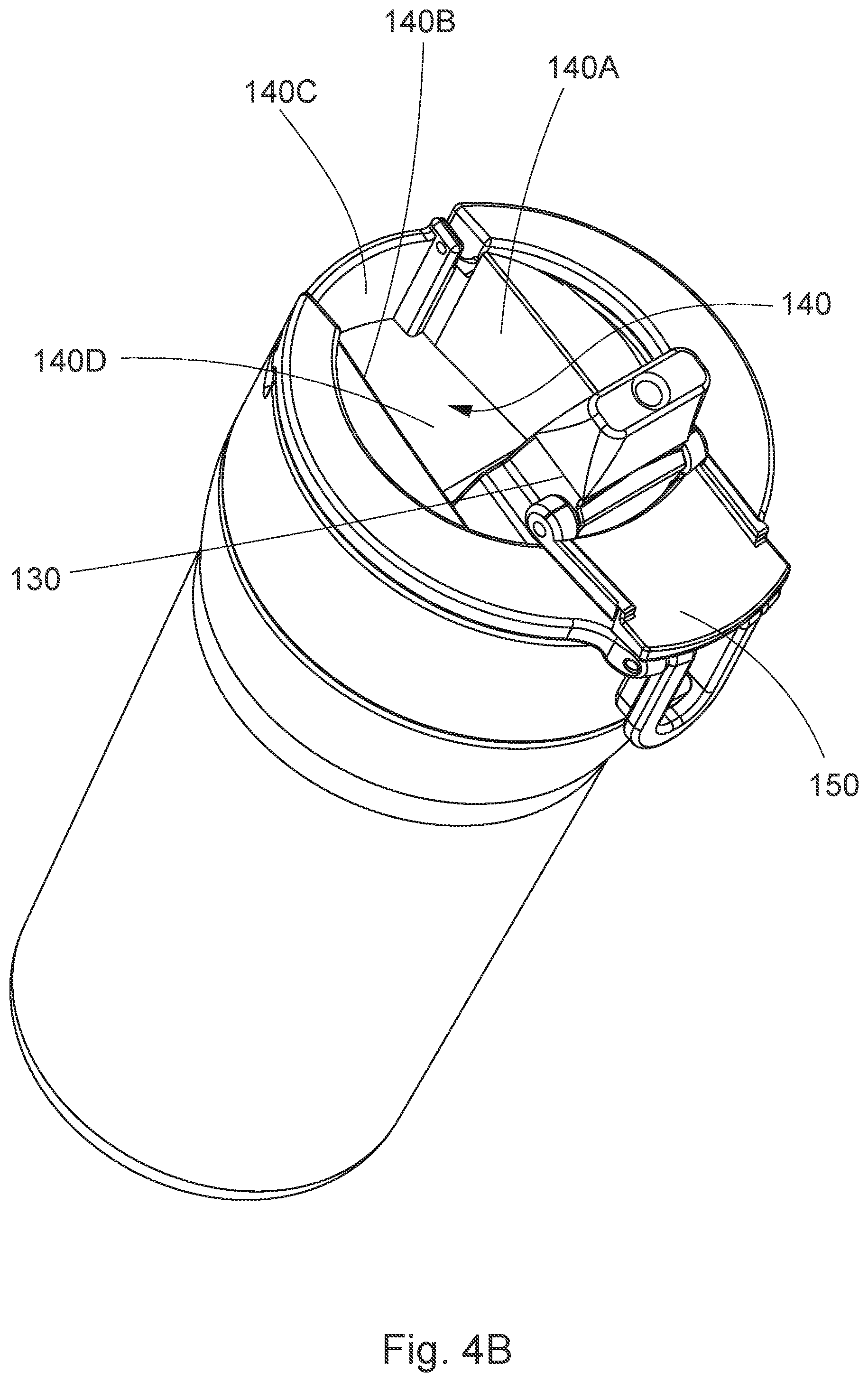 Patent US12448186 Figure 8 – Lid assembly with selectable drinking openings
