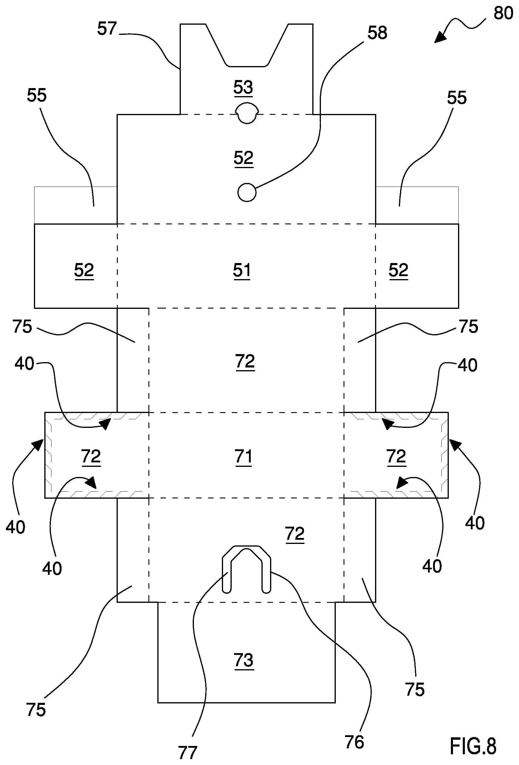 Patent US12448188 Figure 9 – Child-proof container