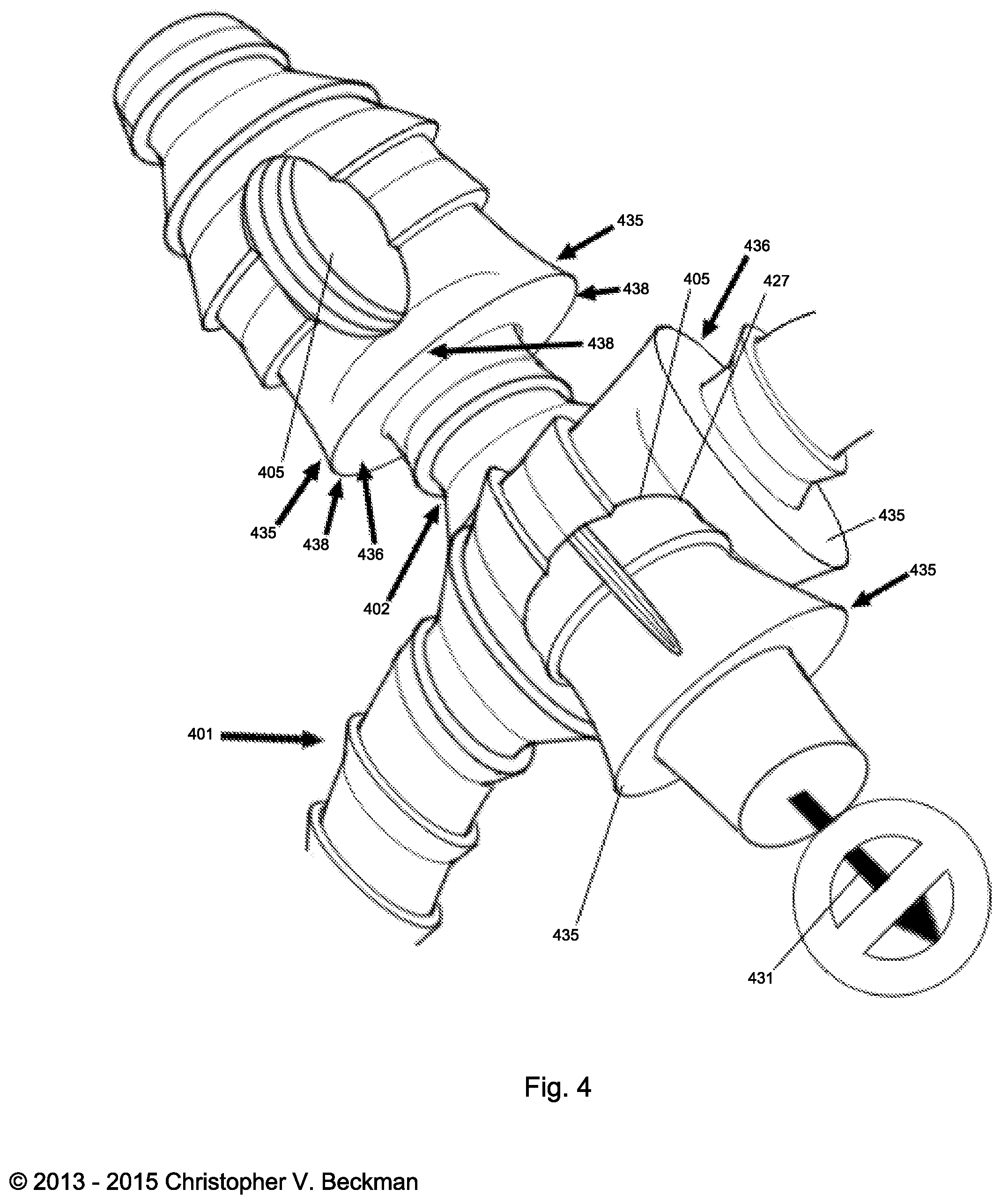 Patent US12448189 Figure 4 – Self-threading tie having a plurality of holes