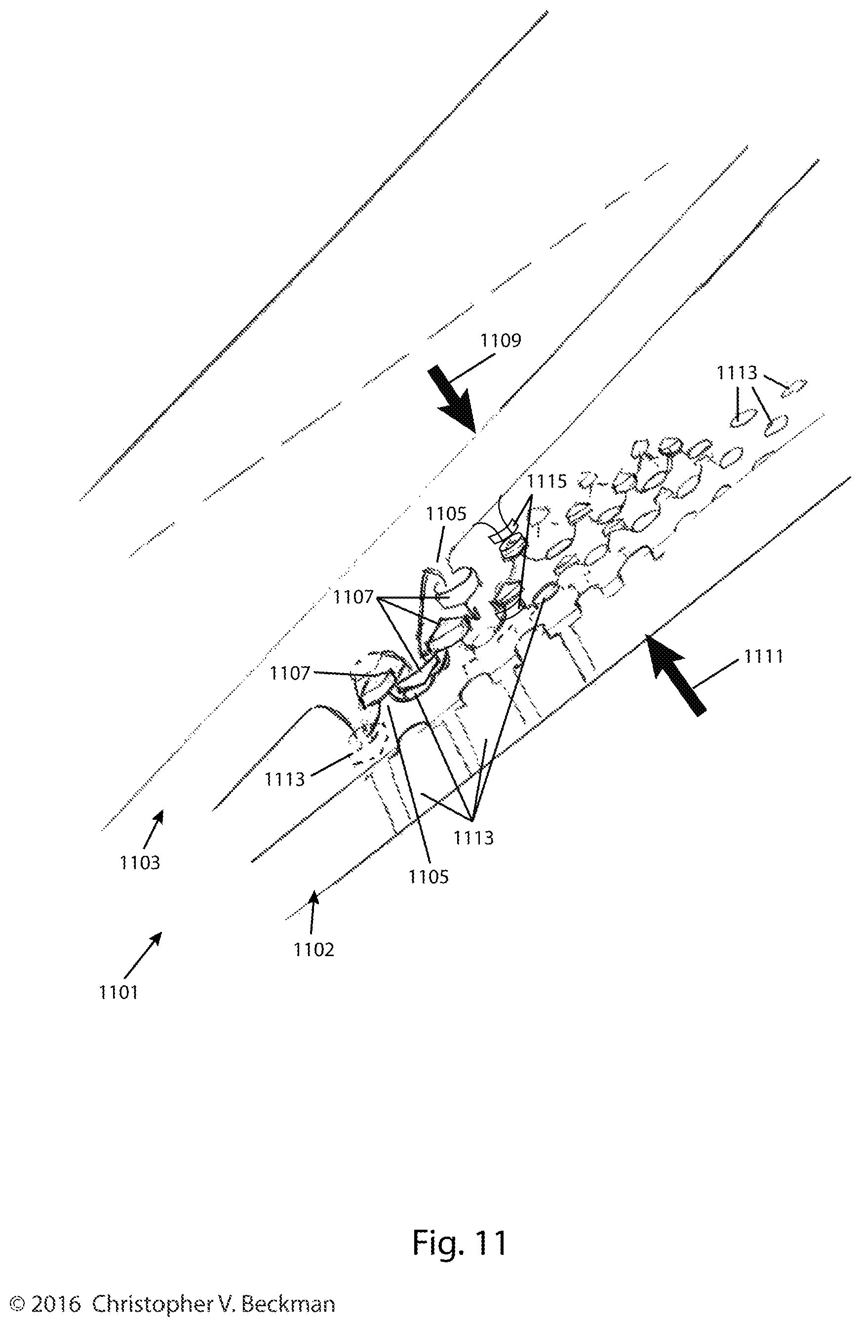 Patent US12448189 Figure 10 – Self-threading tie having a plurality of holes