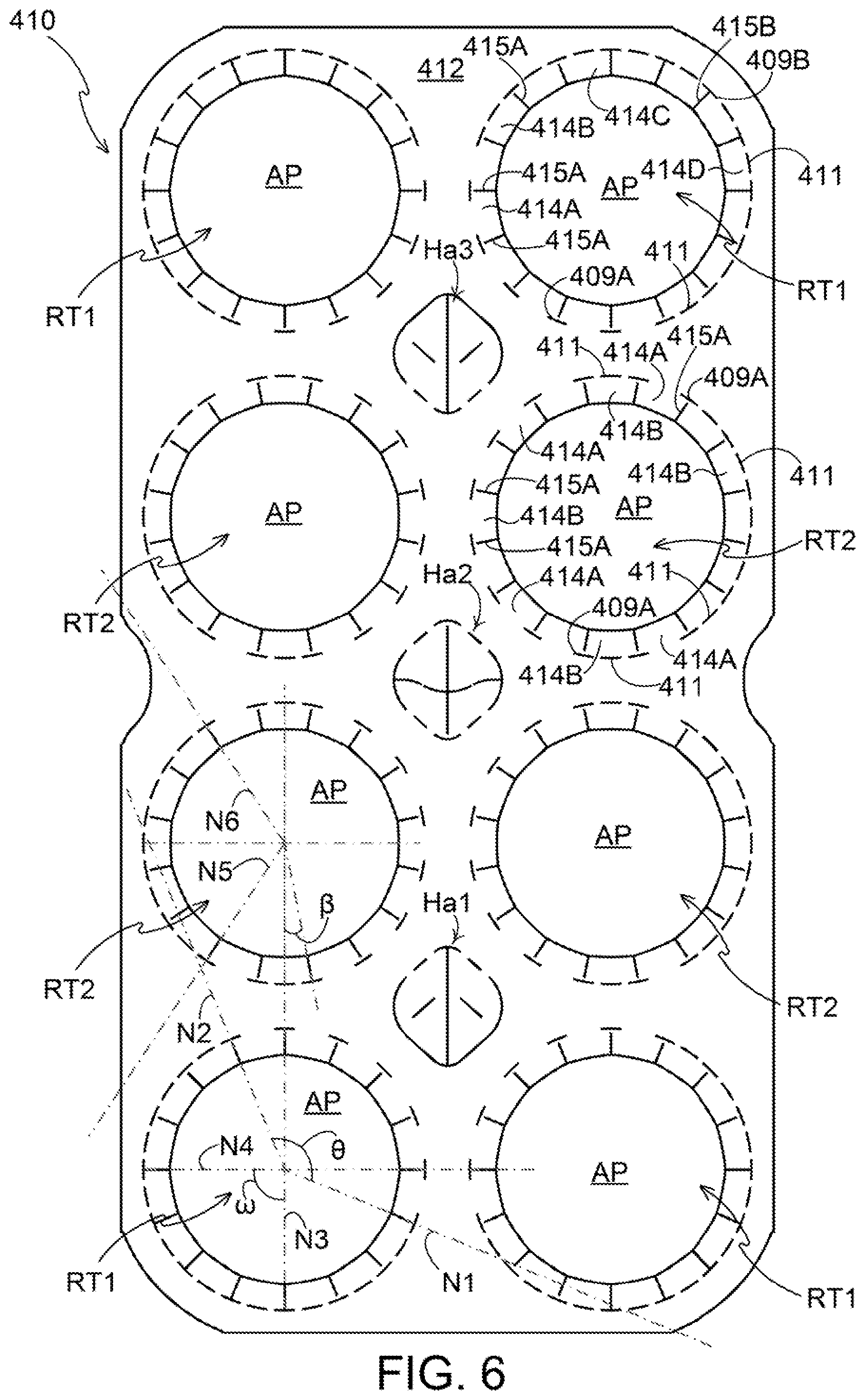 Patent US12448190 Figure 6 – Article carriers and blanks therefor