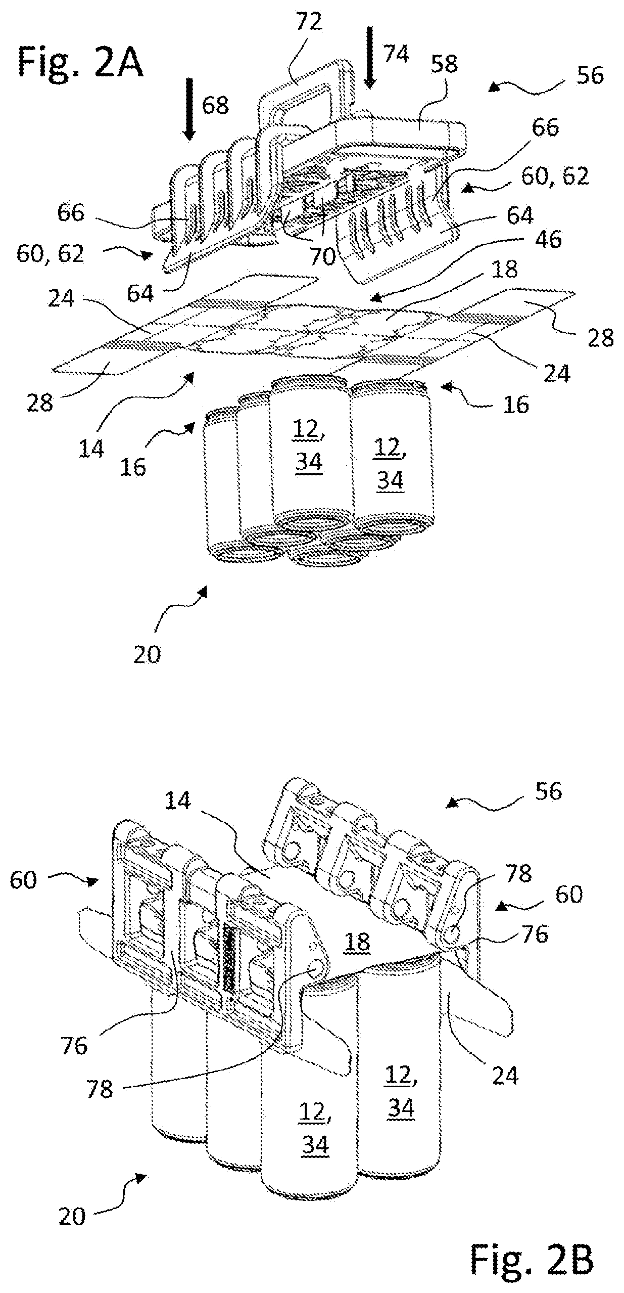 Patent US12448191 Figure 4 – Packaging device, packaging unit, and method for producing packaging units
