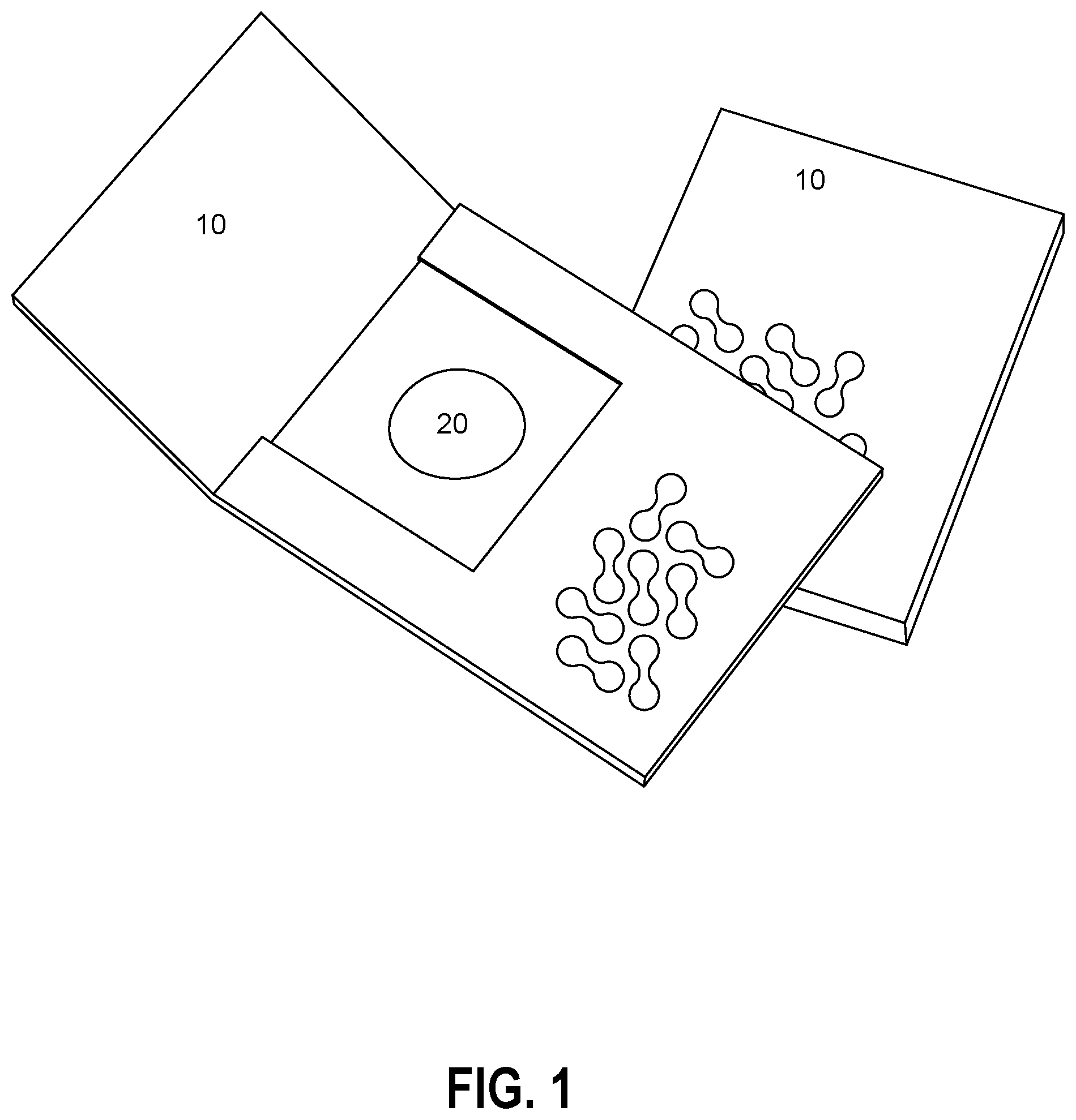 Patent US12448192 Figure 1 – Packaging for pills