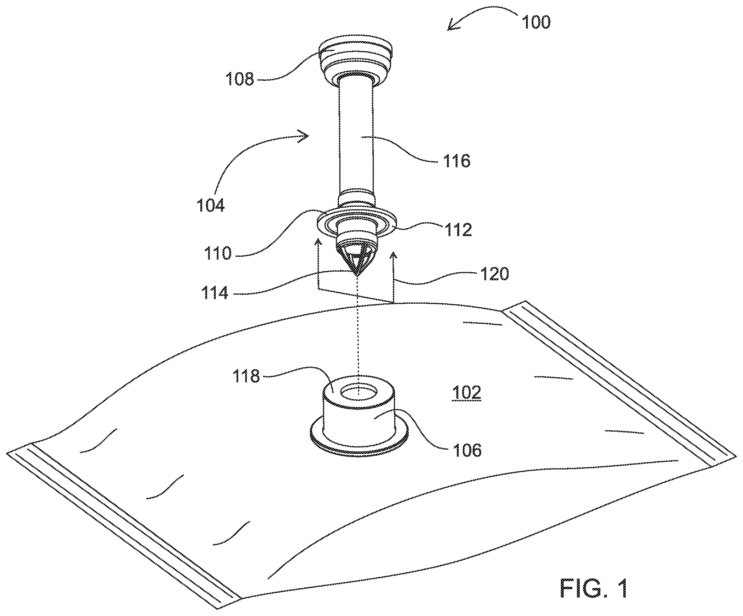 Patent US12448193 Figure 1 – Compressible gasket