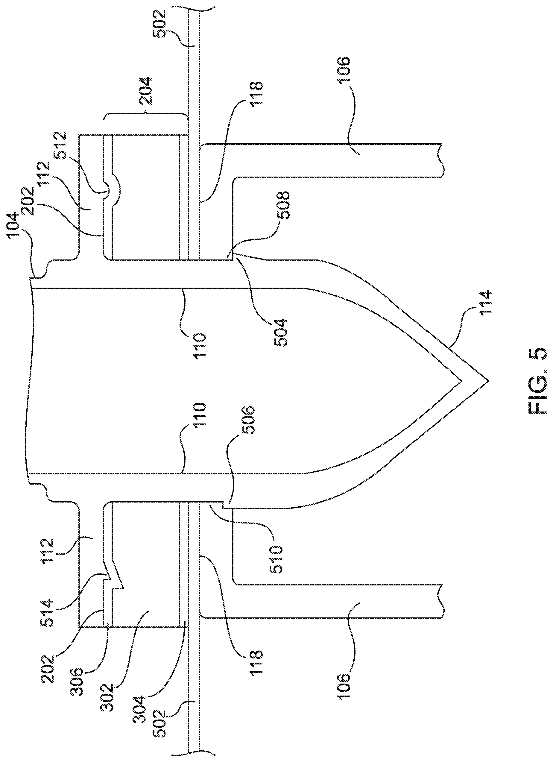 Patent US12448193 Figure 5 – Compressible gasket