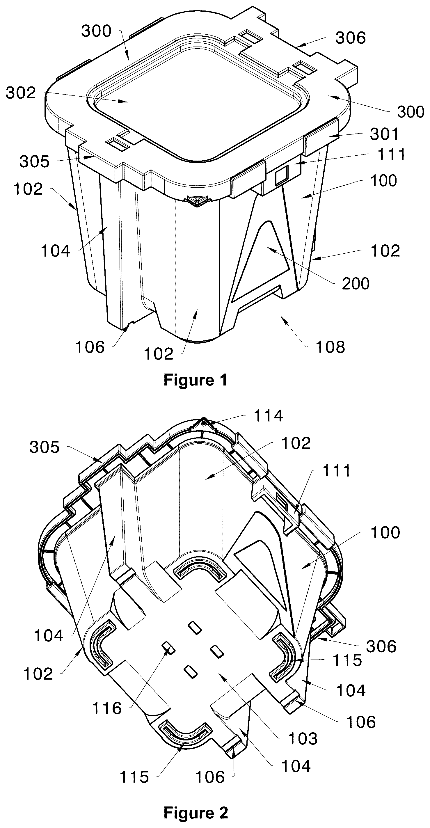 Patent US12448195 Figure 1 – Reinforced containment system