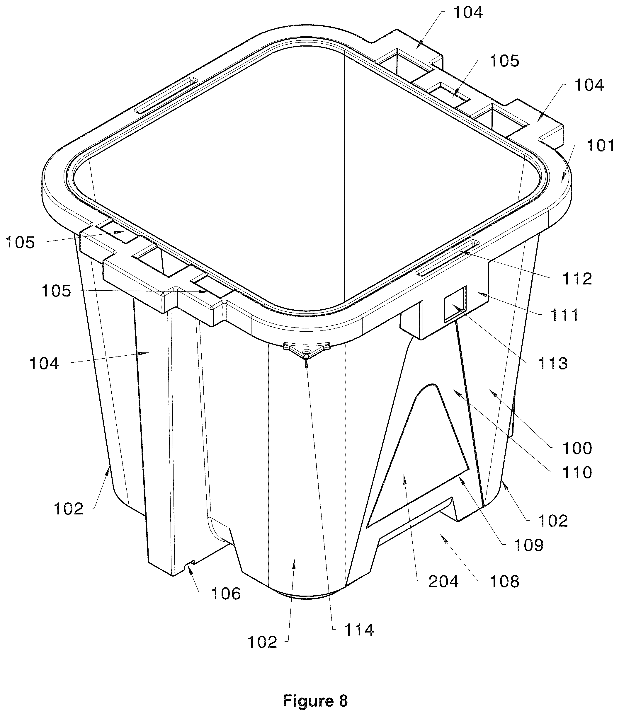 Patent US12448195 Figure 6 – Reinforced containment system