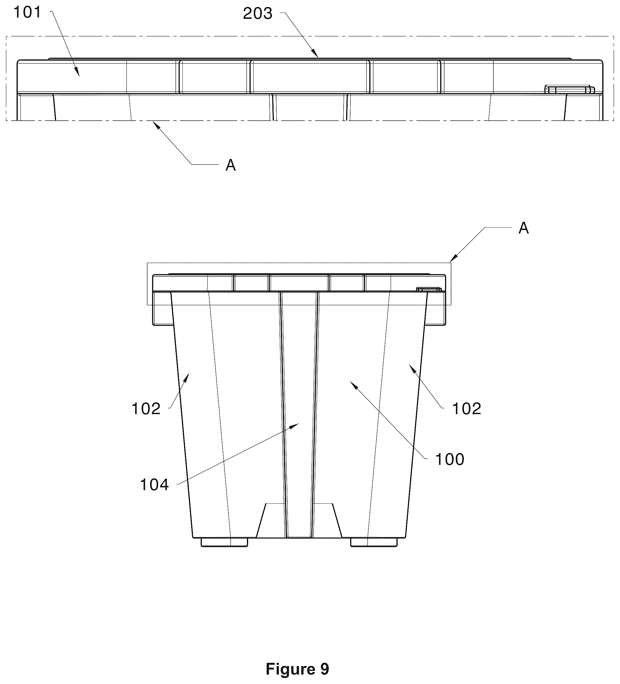 Patent US12448195 Figure 7 – Reinforced containment system