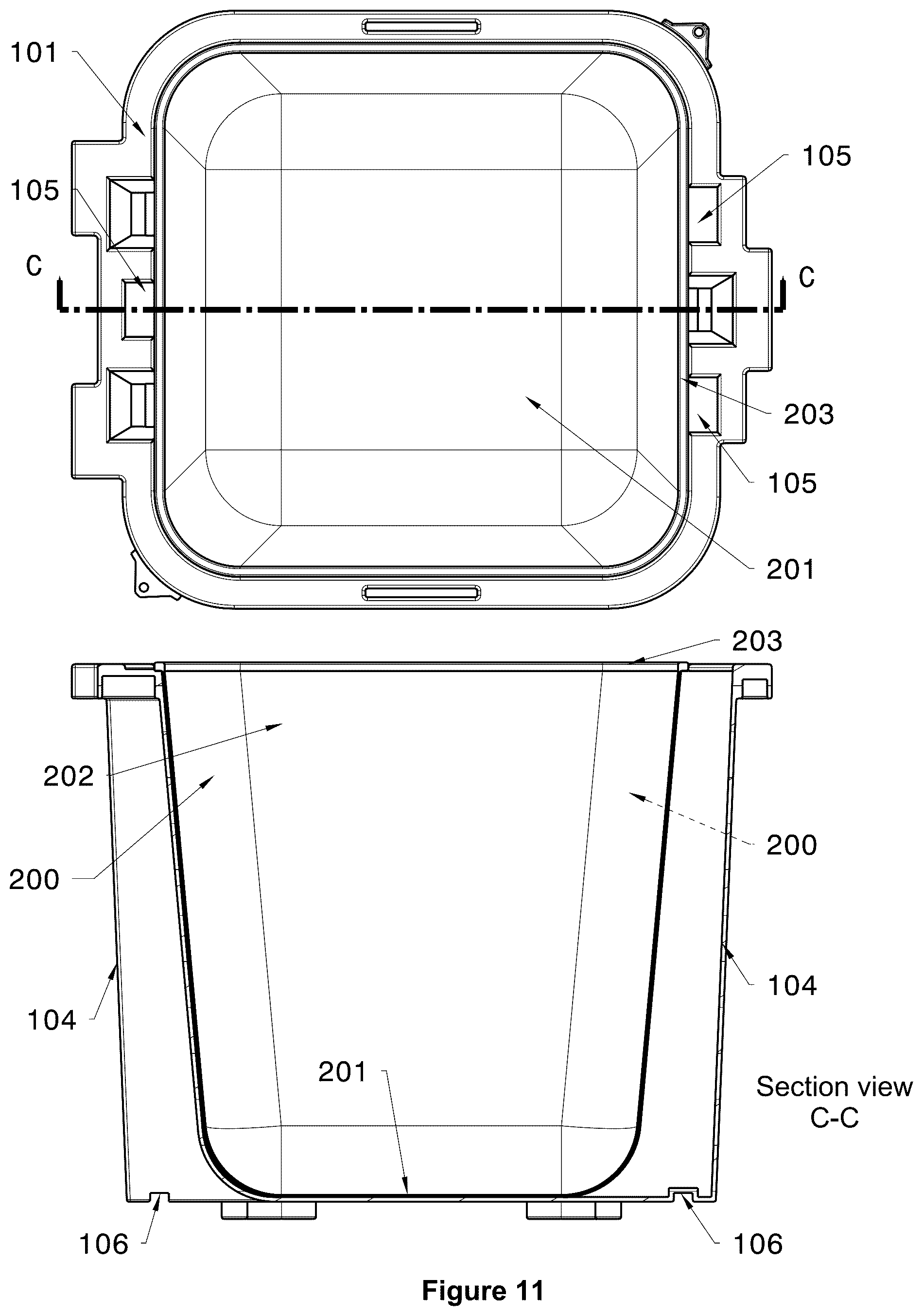Patent US12448195 Figure 9 – Reinforced containment system