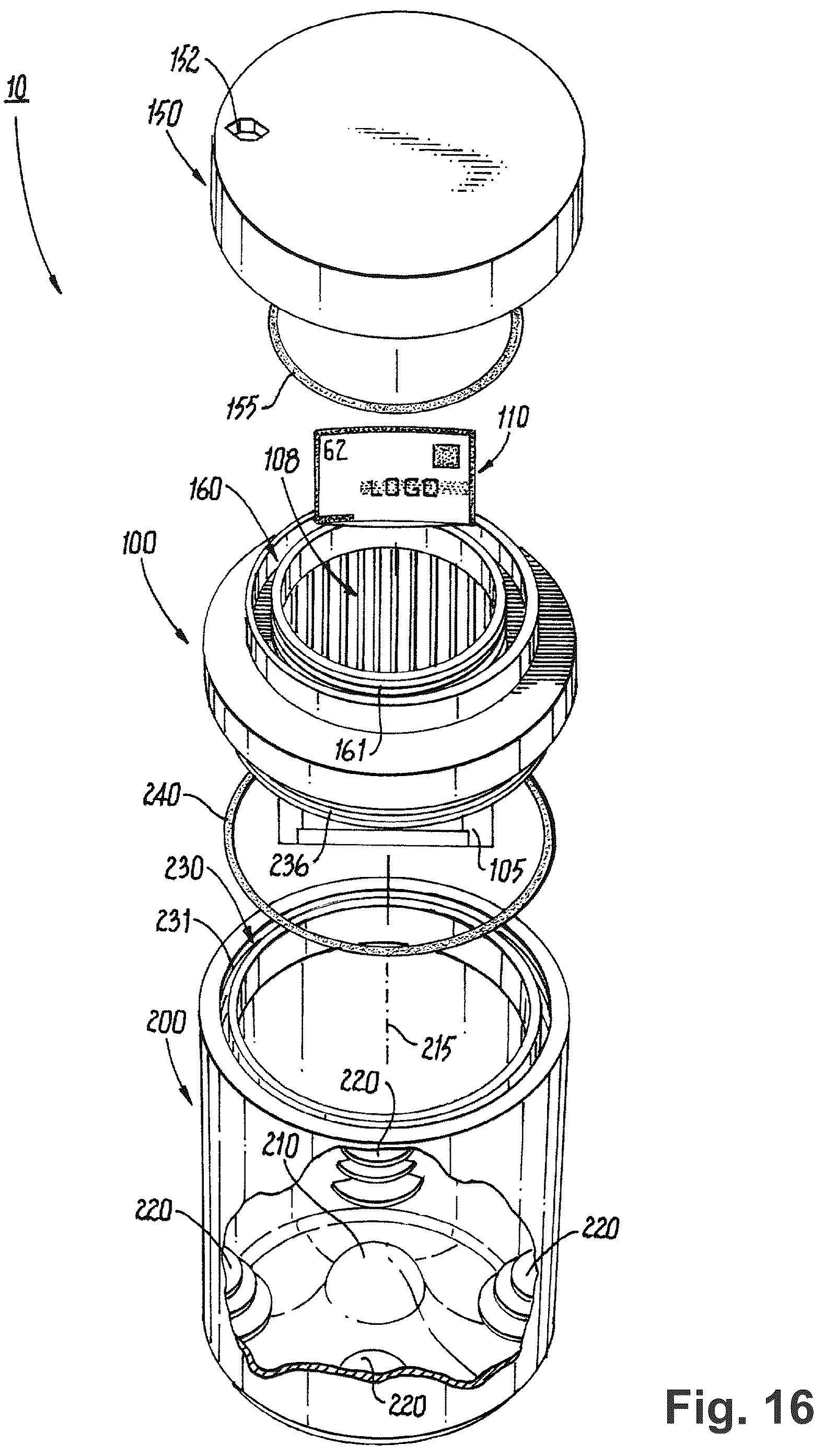 Patent US12448198 Figure 16 – Climate control jar