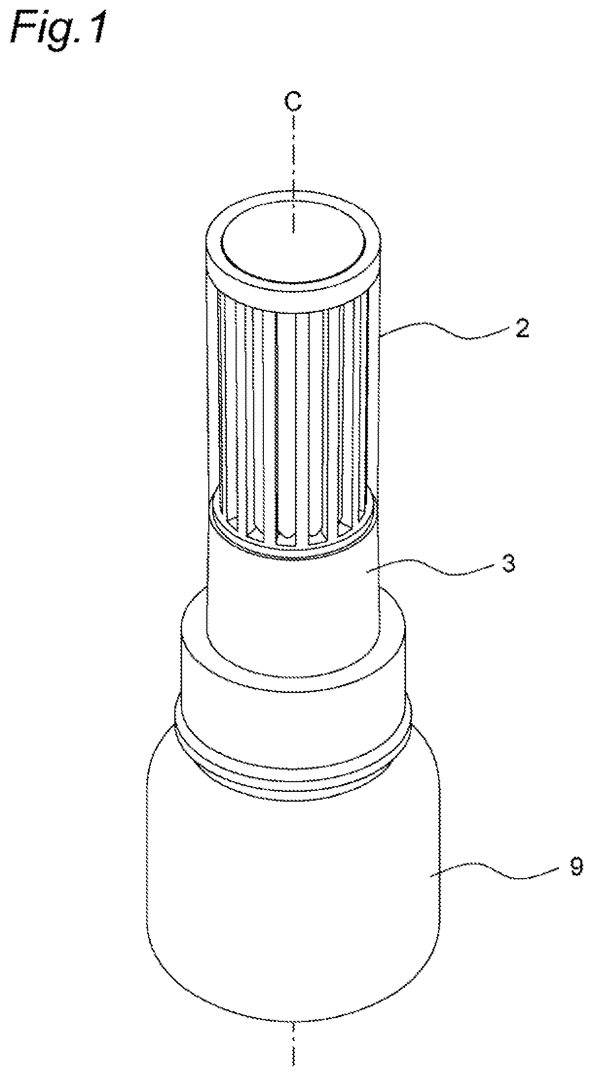 Patent US12448199 — Measuring container — Figure 1