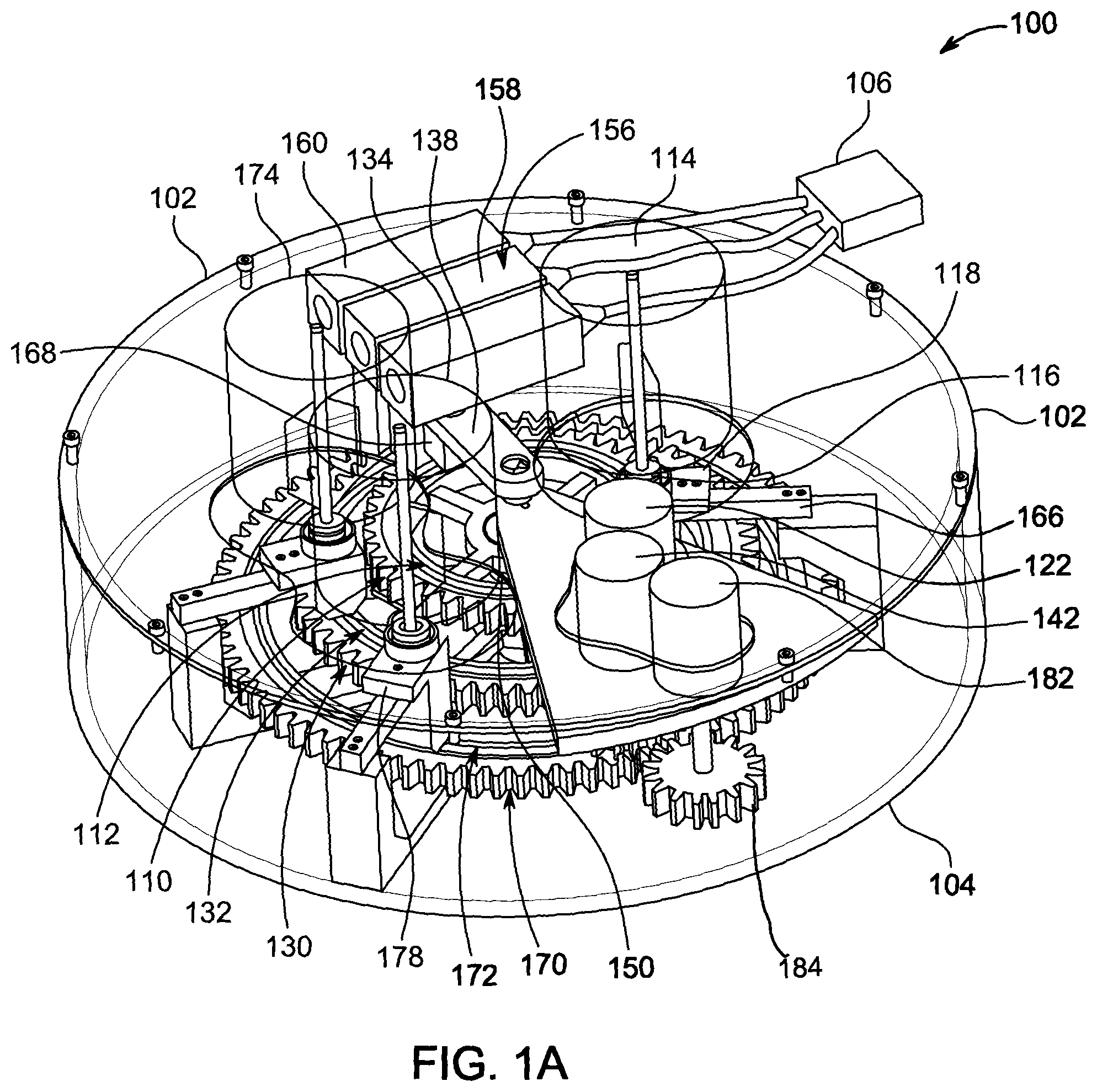Patent US12448200 Figure 1 – Stacked disk powder feed system