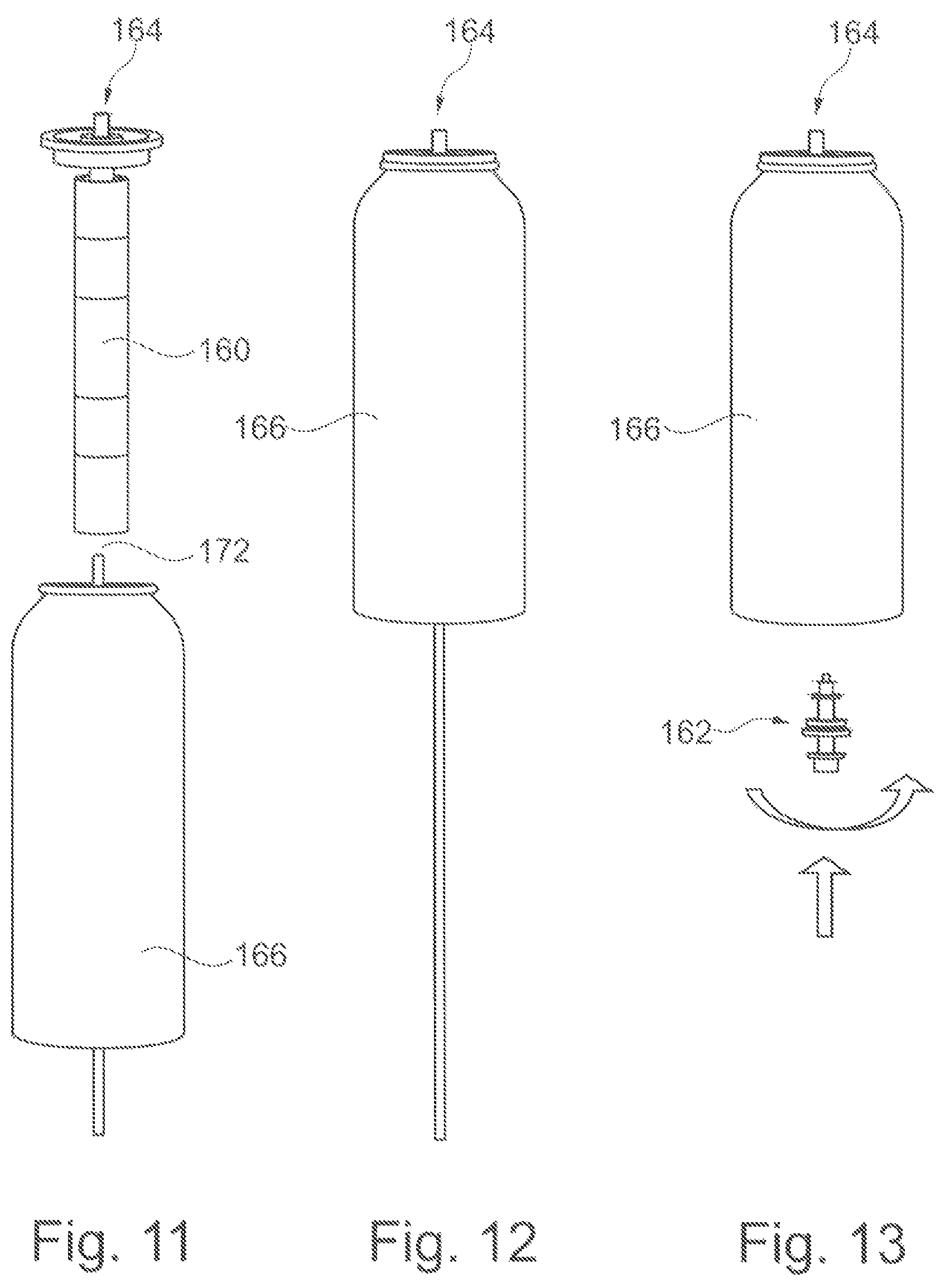 Patent US12448202 Figure 5 – Refillable dispenser can with refill valve and outlet valve and a bag for receiving an active substance