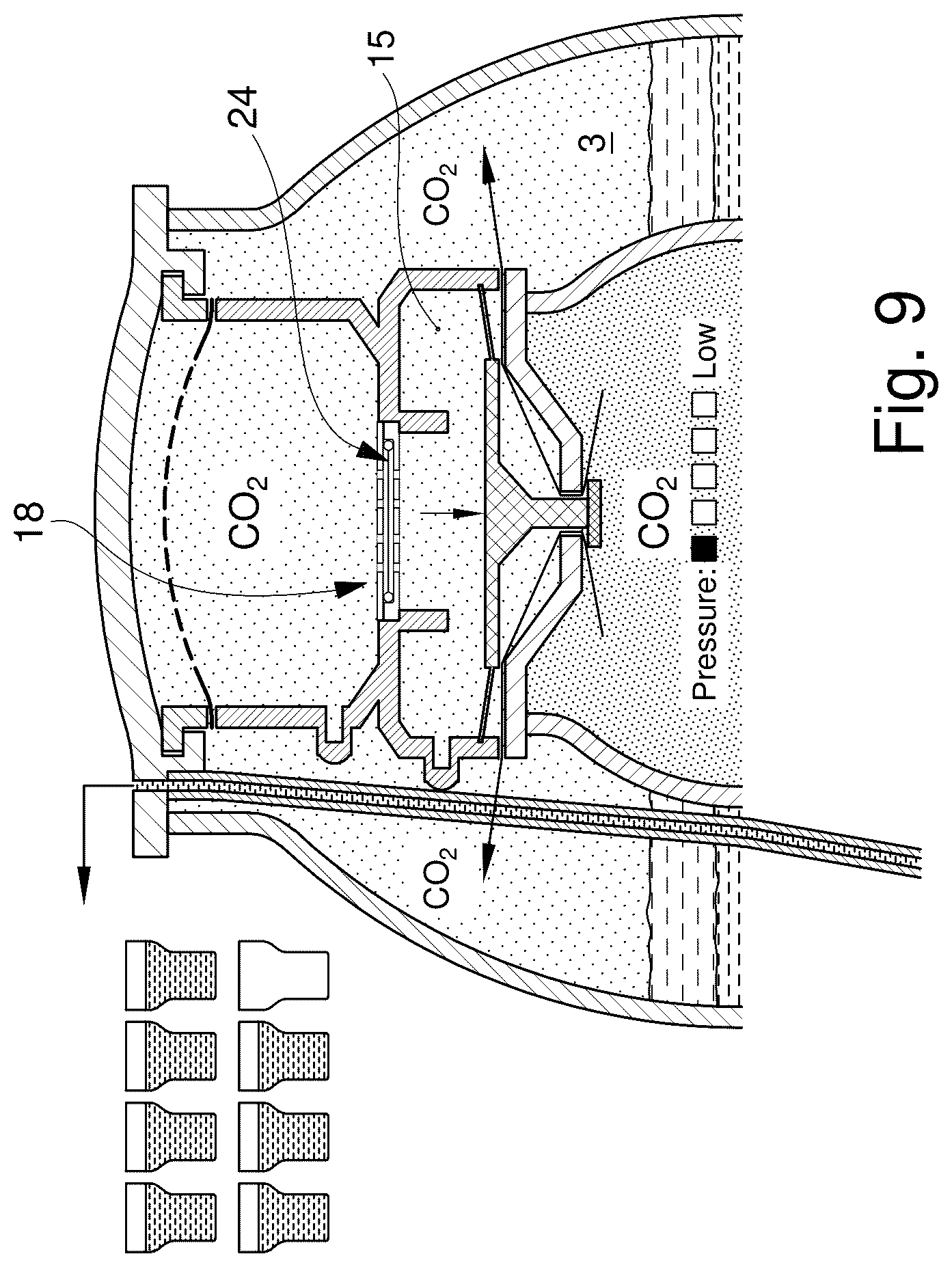 Patent US12448203 Figure 12 – Pressure regulating system for a beverage container and beverage container provided therewith