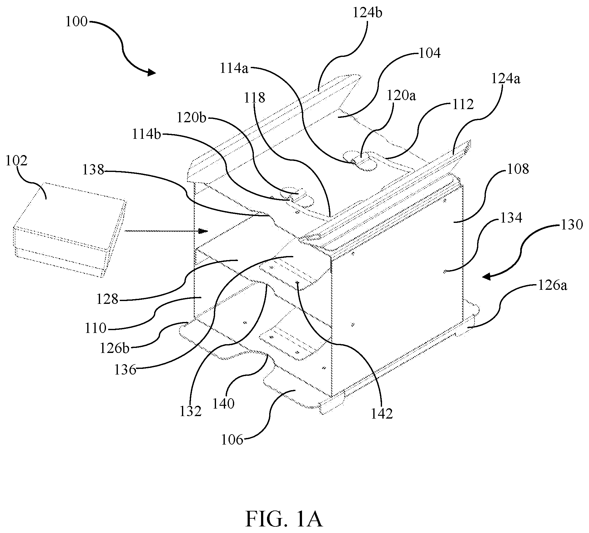 Patent US12448206 Figure 1 – Stackable rack system
