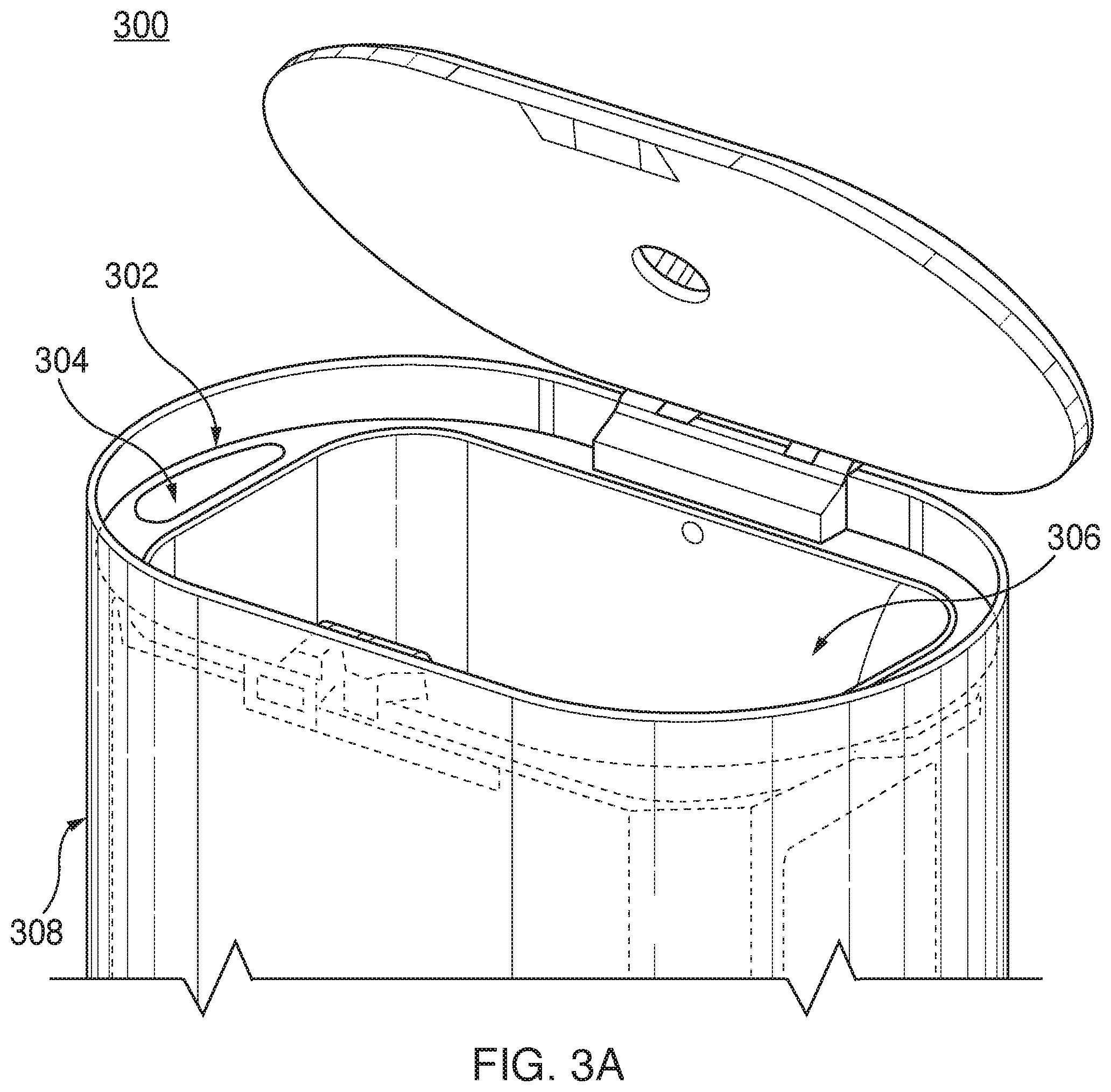 Patent US12448208 Figure 3 – Apparatus for processing organic matter having lid and air treatment system promoting pleasant user experience