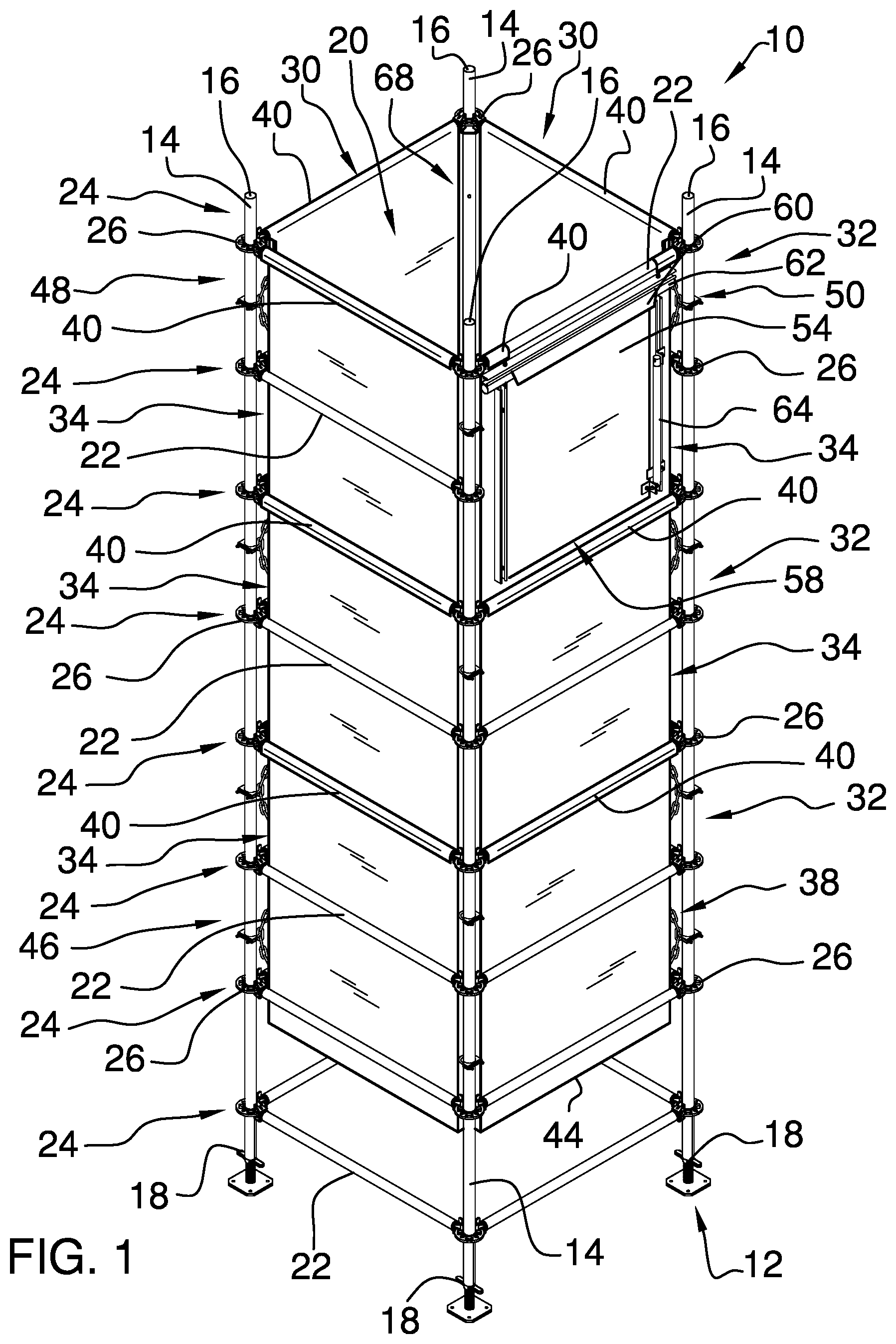 Patent US12448213 — Debris chute assembly — Figure 1