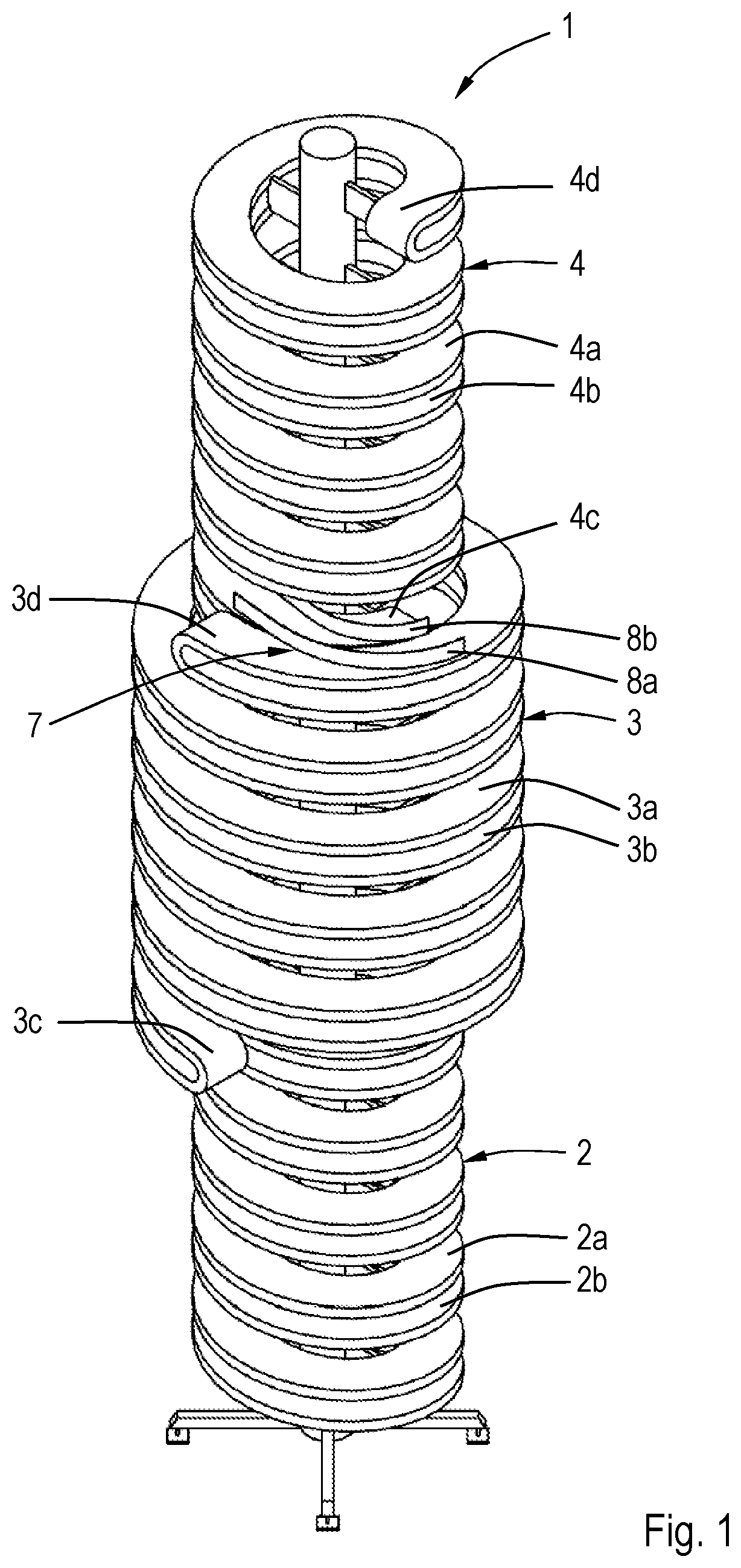 Patent US12448217 Figure 1 – Conveying system