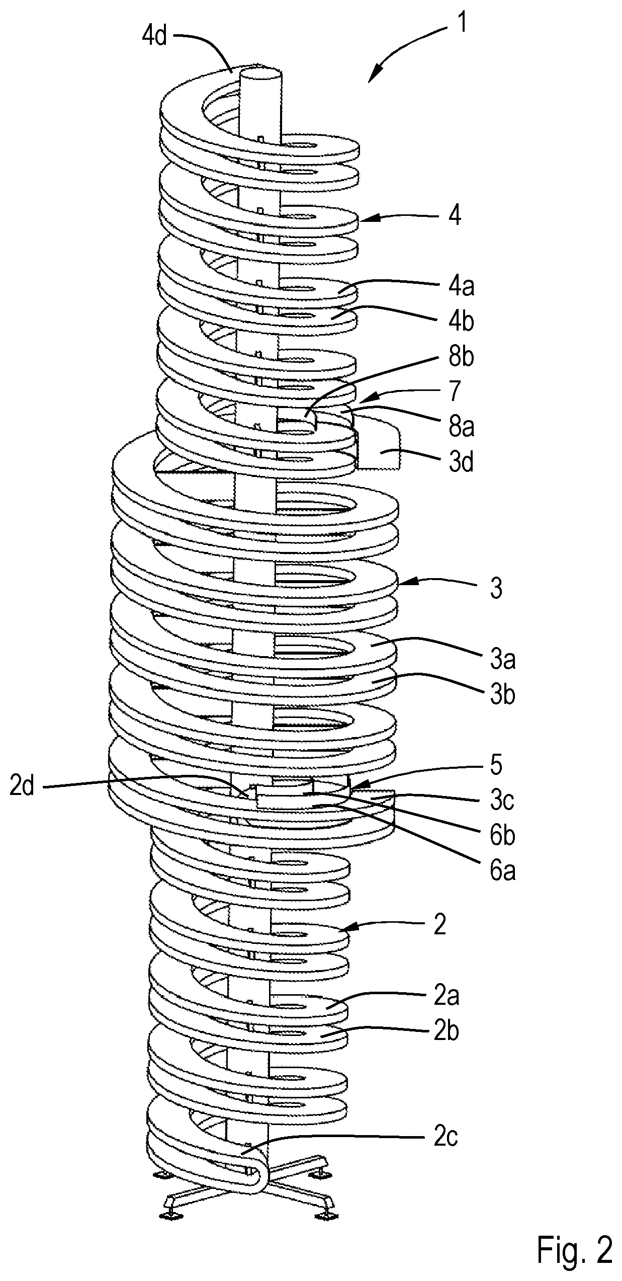 Patent US12448217 Figure 2 – Conveying system