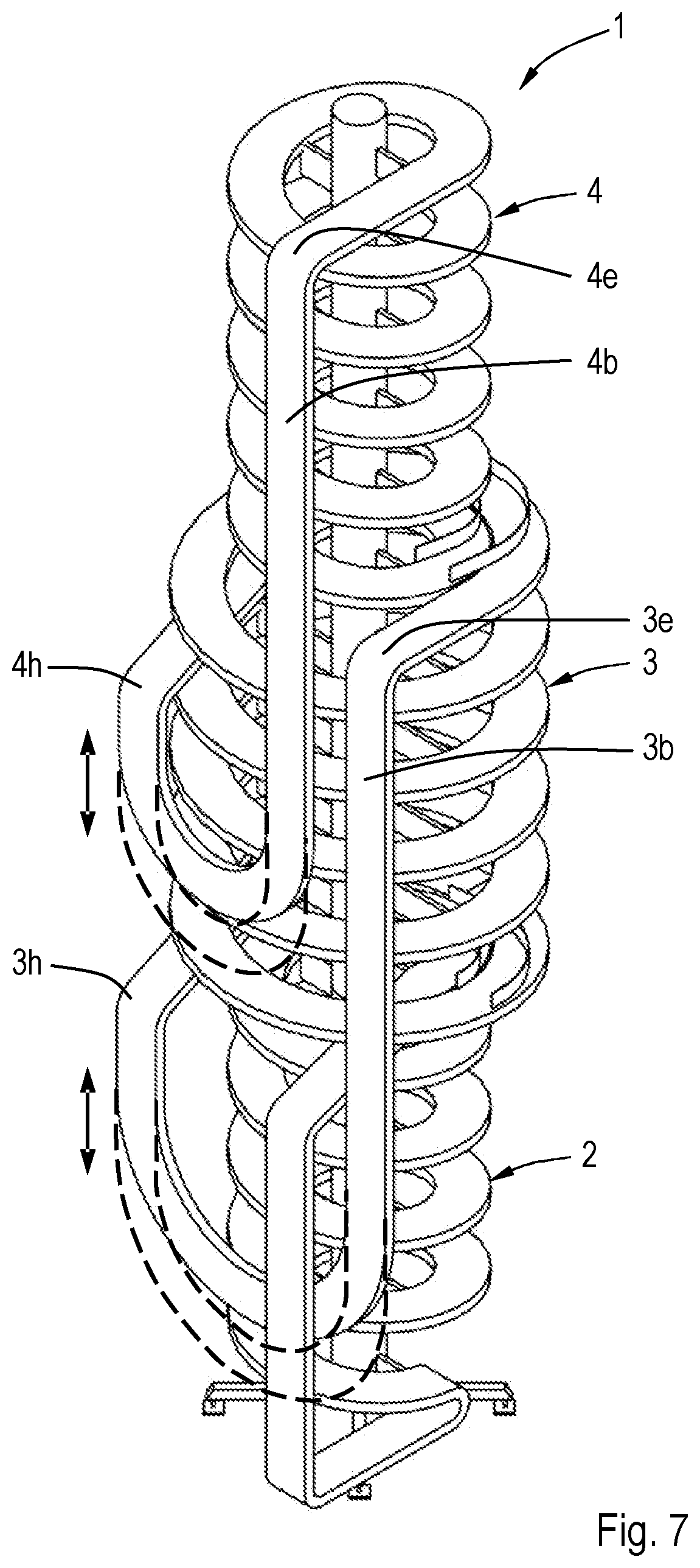 Patent US12448217 Figure 7 – Conveying system