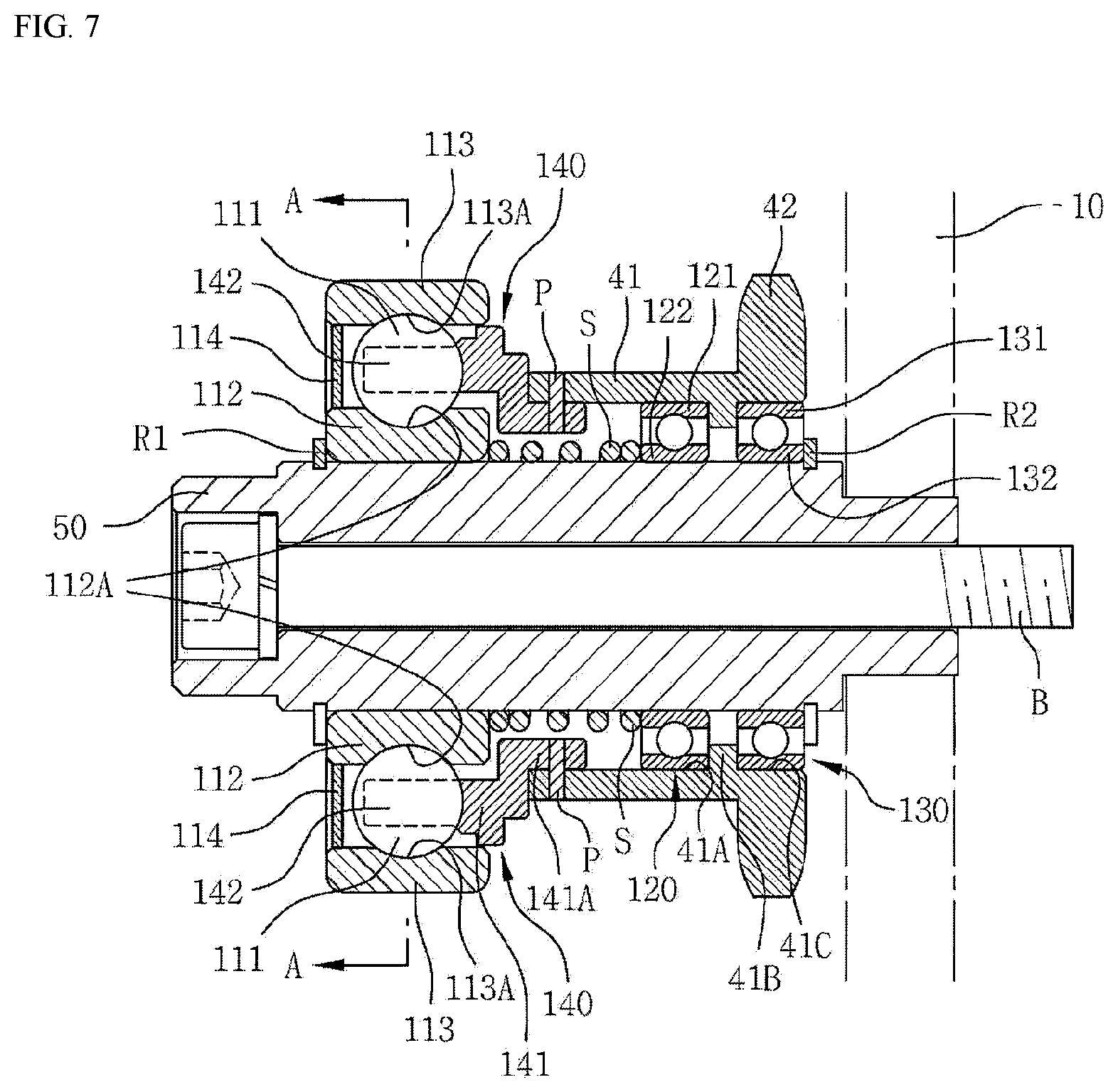 Patent US12448218 Figure 6 – Friction roller for conveyor