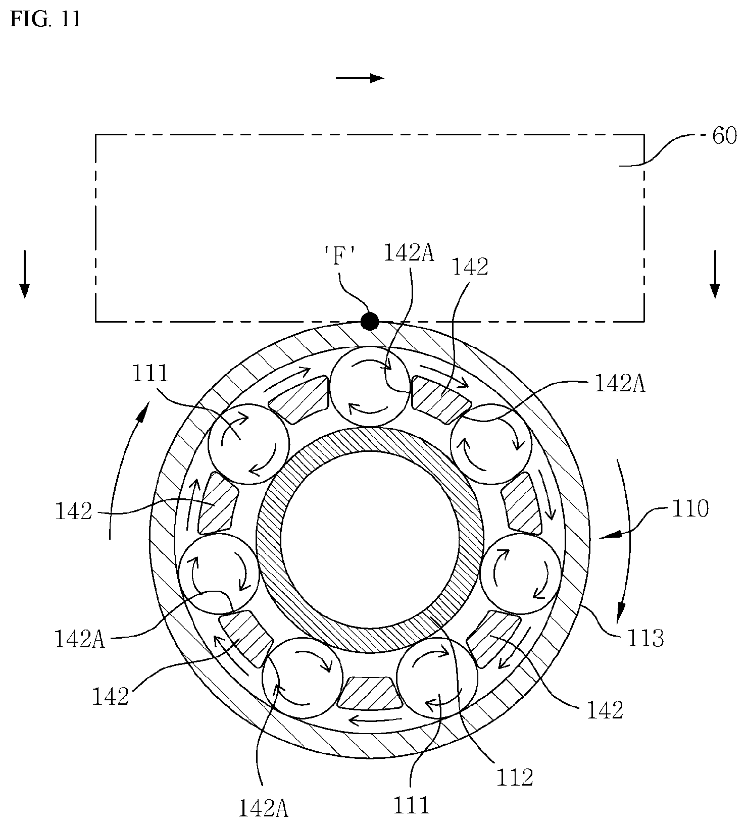 Patent US12448218 Figure 10 – Friction roller for conveyor
