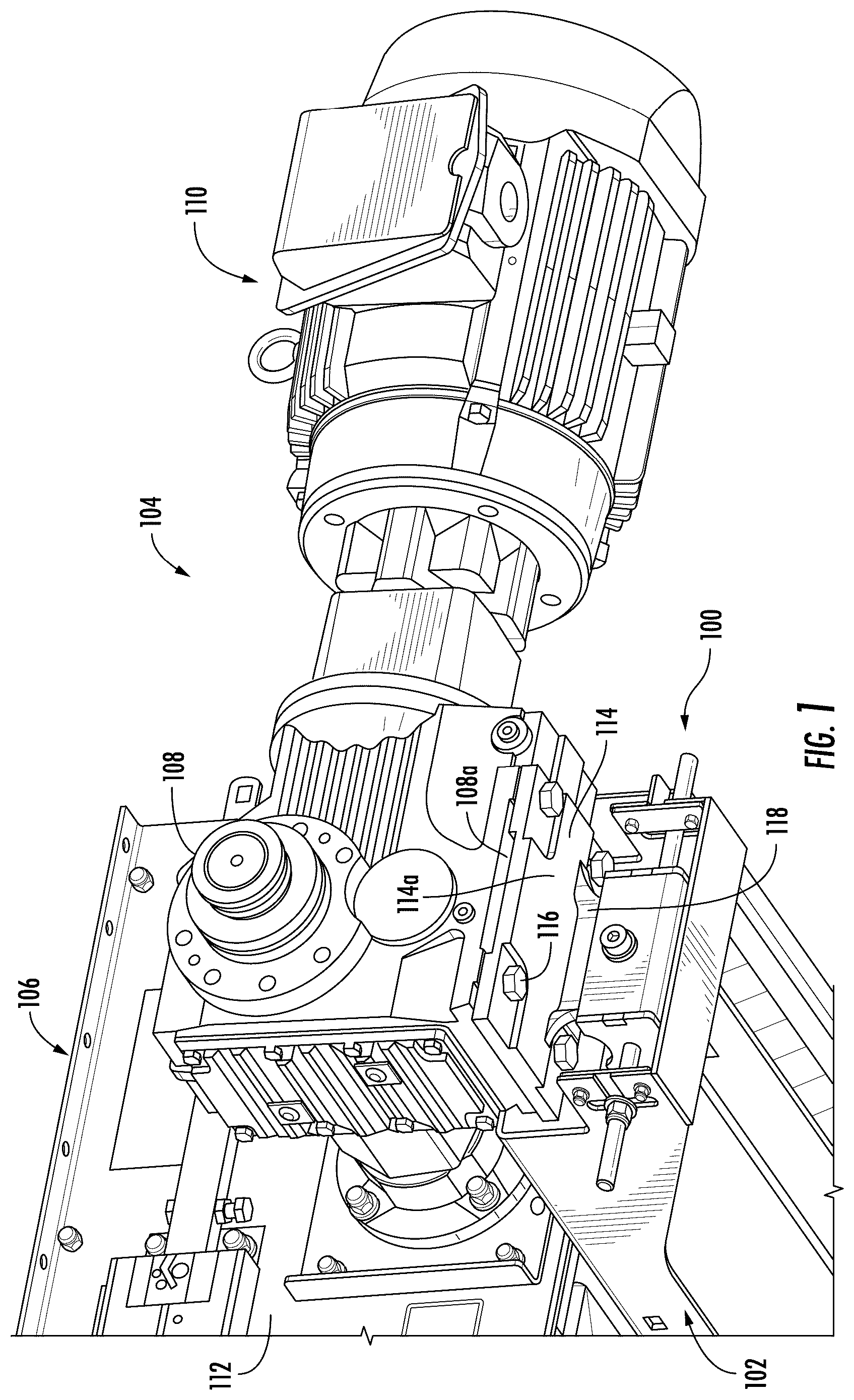 Patent US12448219 — Adjustable bracket assembly — Figure 1