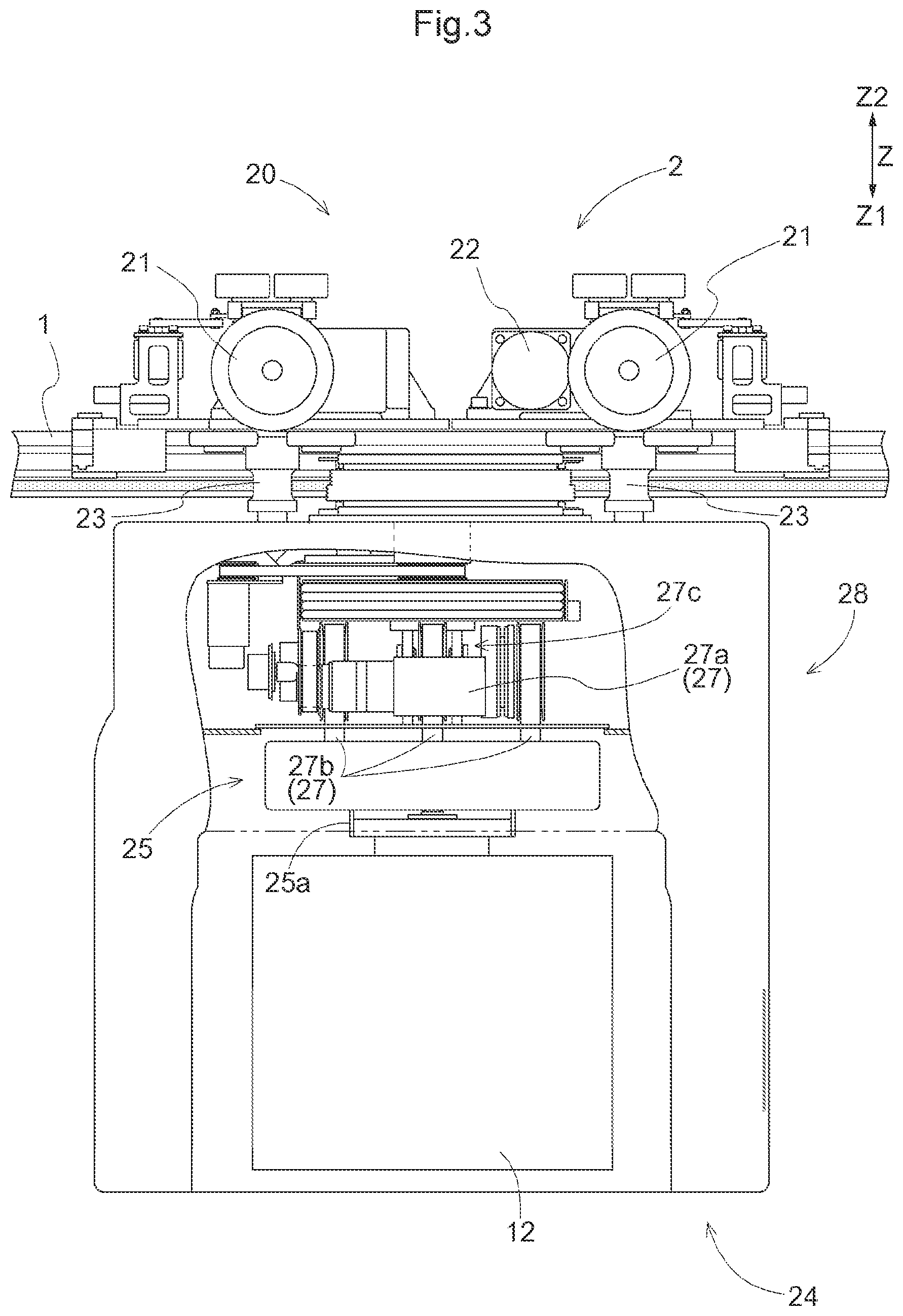 Patent US12448223 Figure 3 – Article transport facility