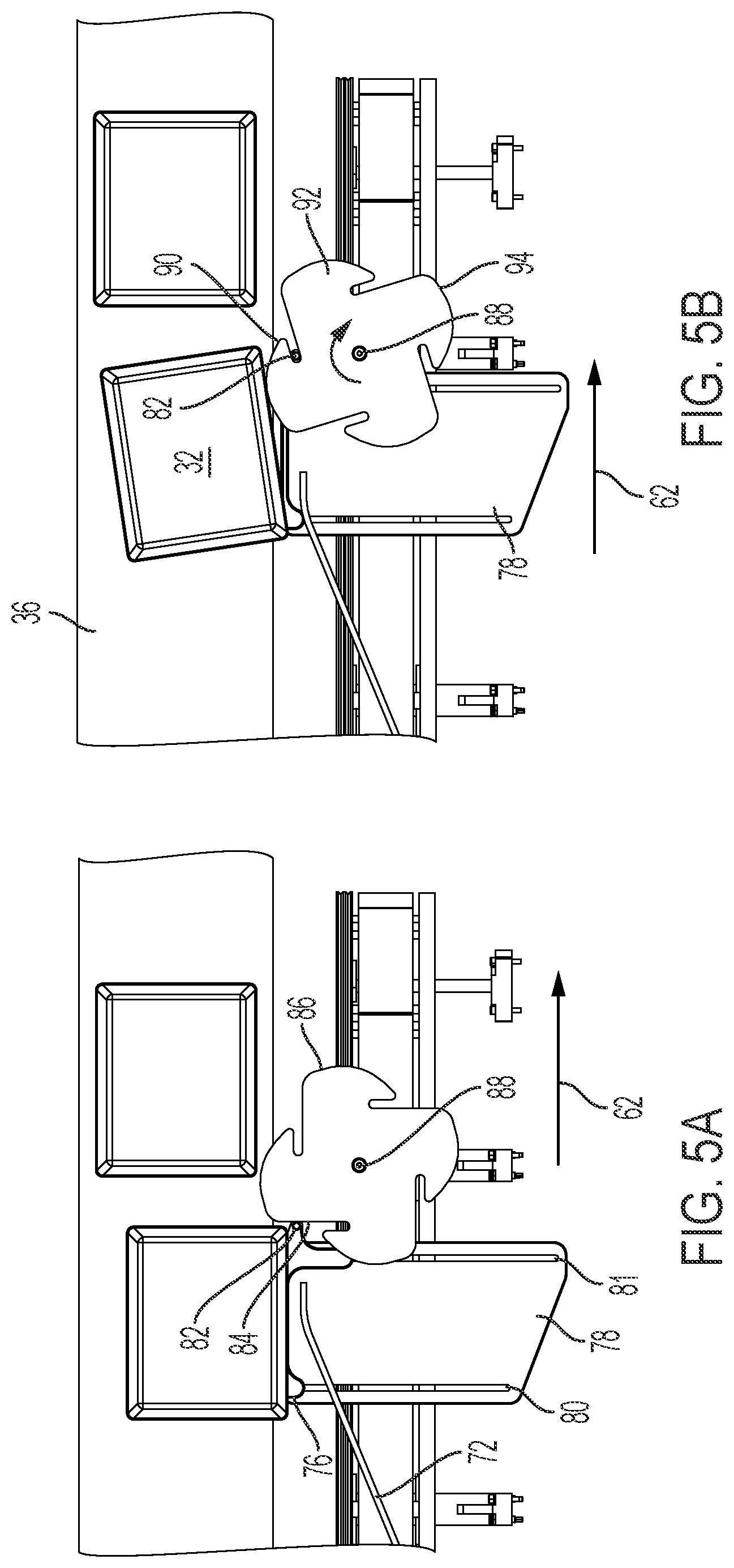 Patent US12448224 Figure 5 – Conveyor transfer system