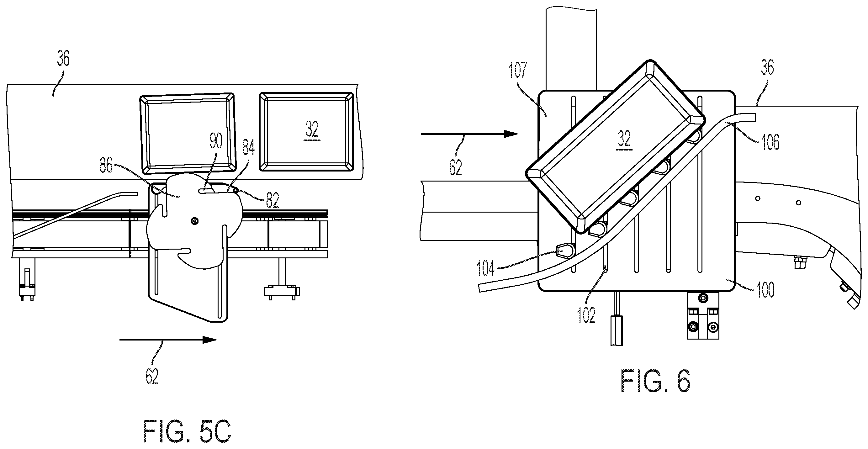 Patent US12448224 Figure 6 – Conveyor transfer system