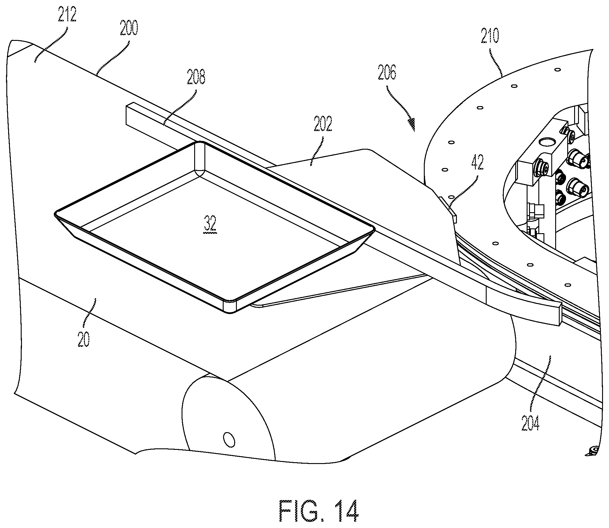 Patent US12448224 Figure 13 – Conveyor transfer system