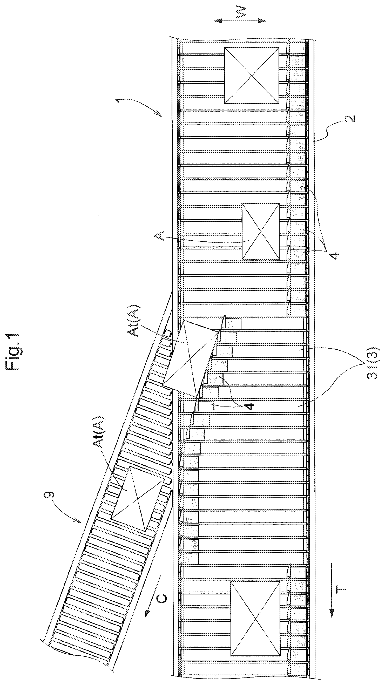 Patent US12448225 — Article sorting method and article sorting facility — Figure 1