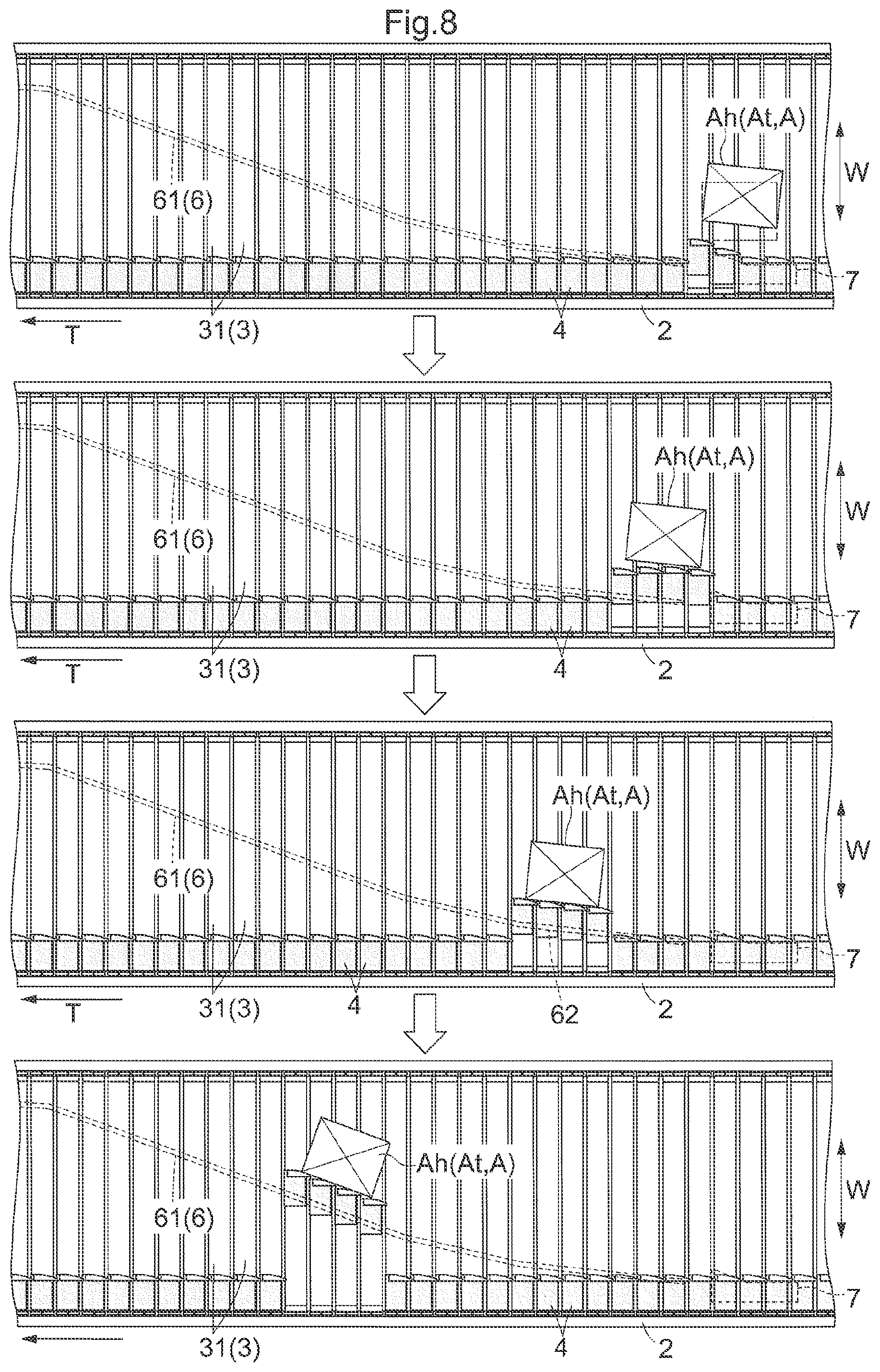 Patent US12448225 Figure 8 – Article sorting method and article sorting facility