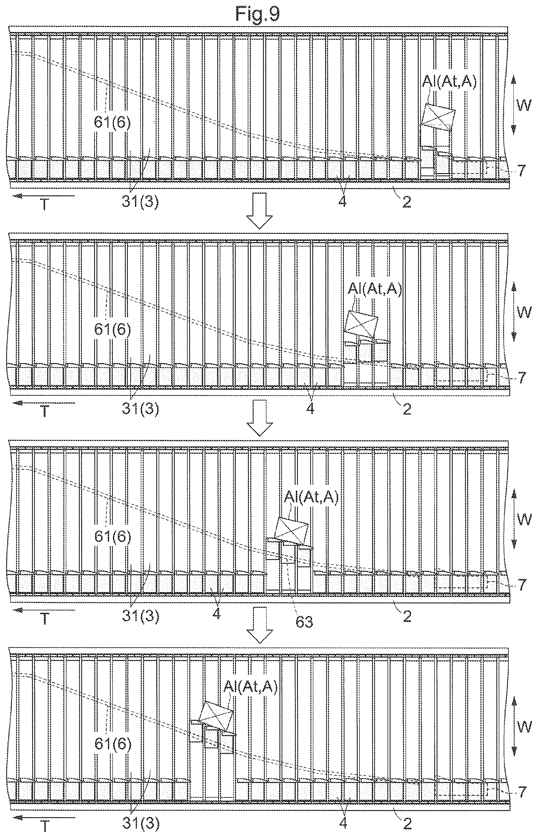 Patent US12448225 Figure 9 – Article sorting method and article sorting facility