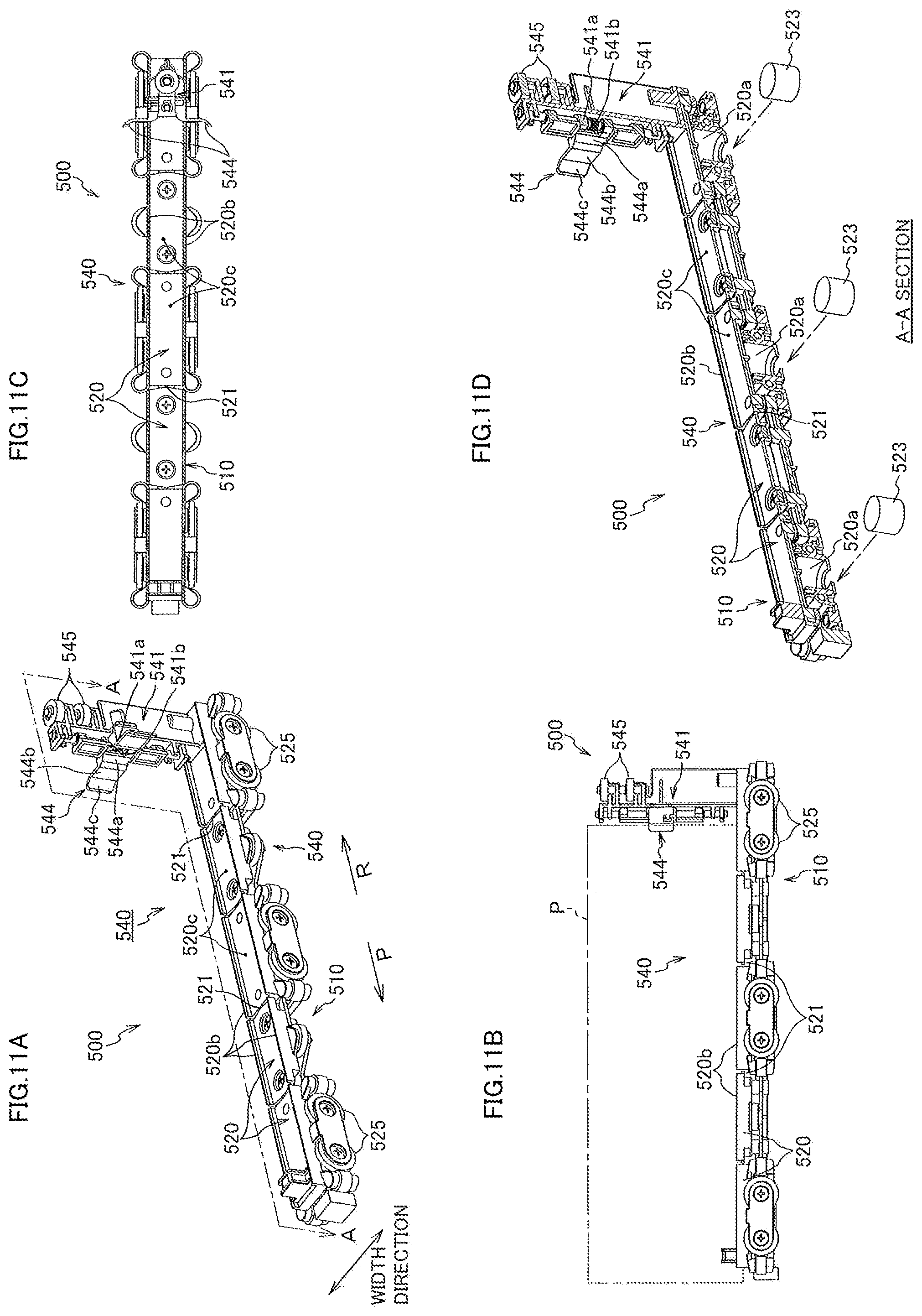 Patent US12448228 Figure 9 – Transport device
