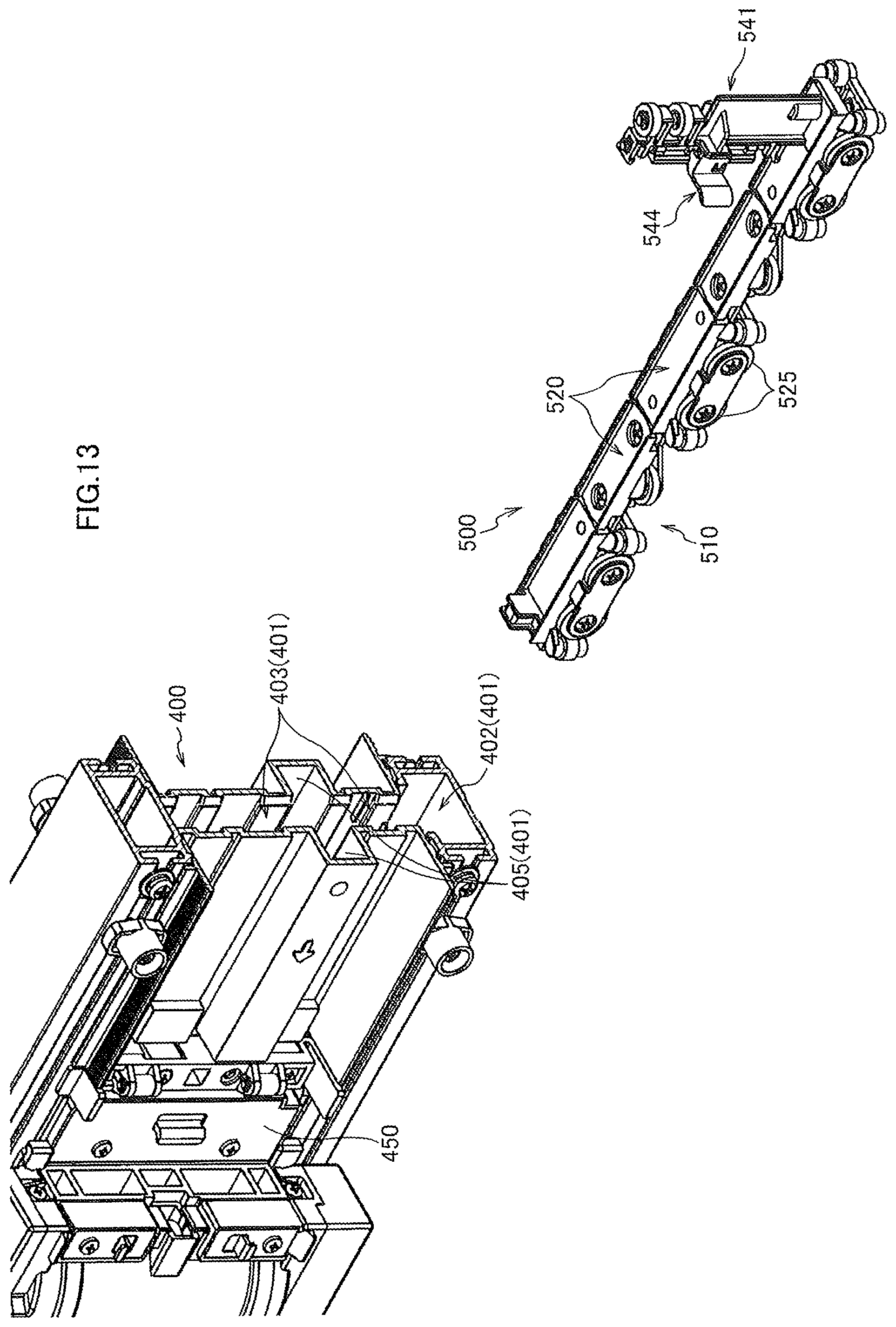 Patent US12448228 Figure 11 – Transport device