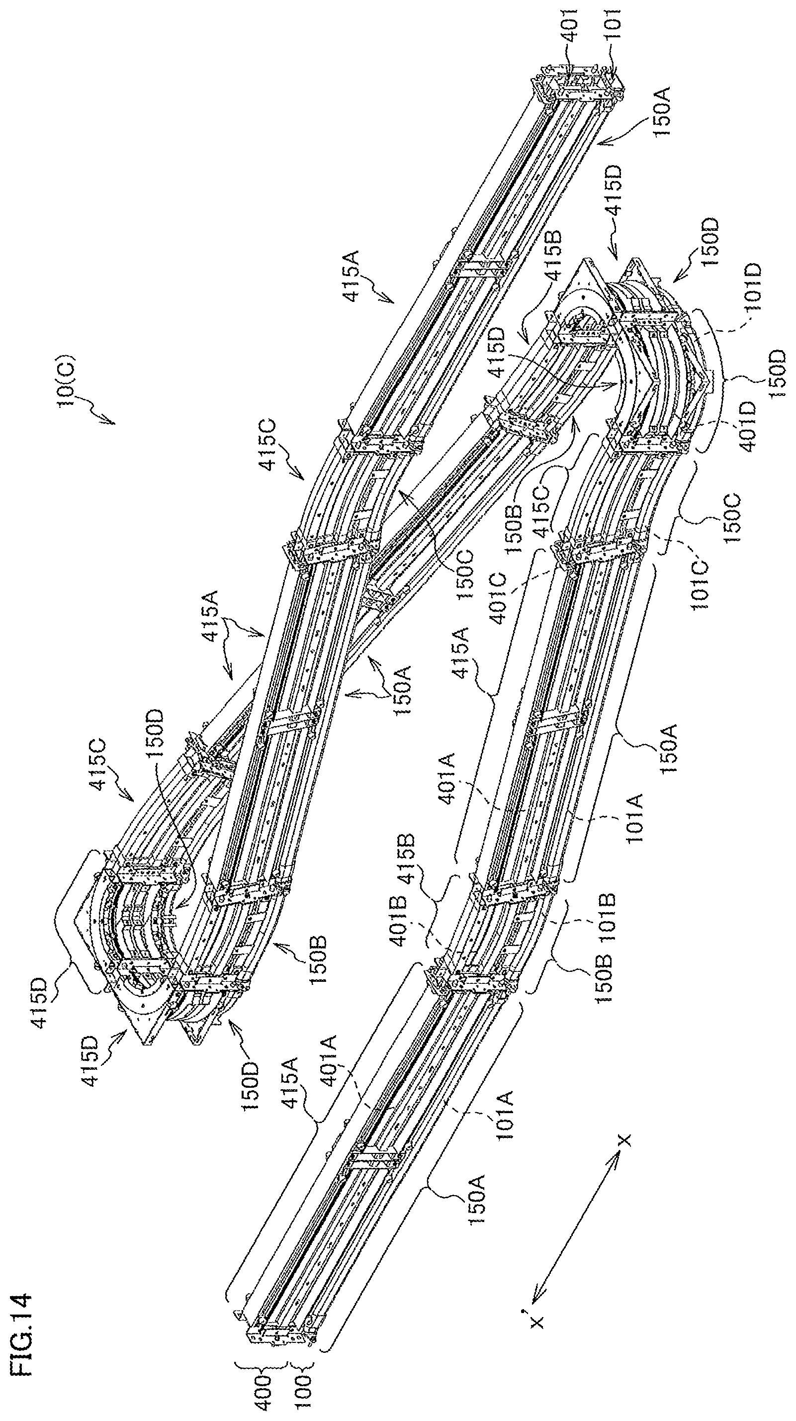 Patent US12448228 Figure 12 – Transport device