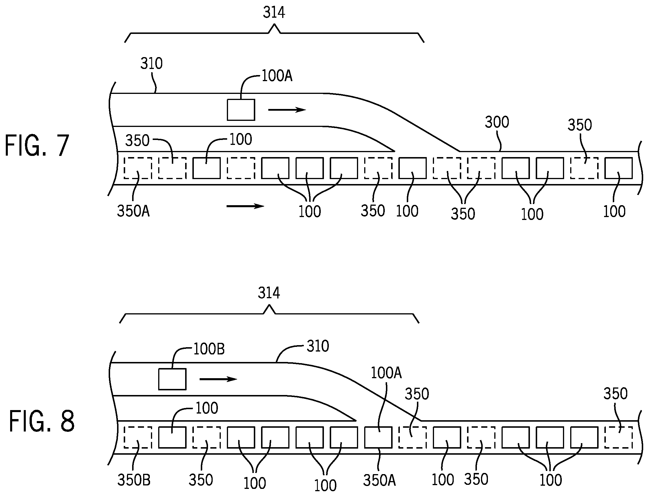 Patent US12448230 Figure 6 – Virtual slots for independent cart system